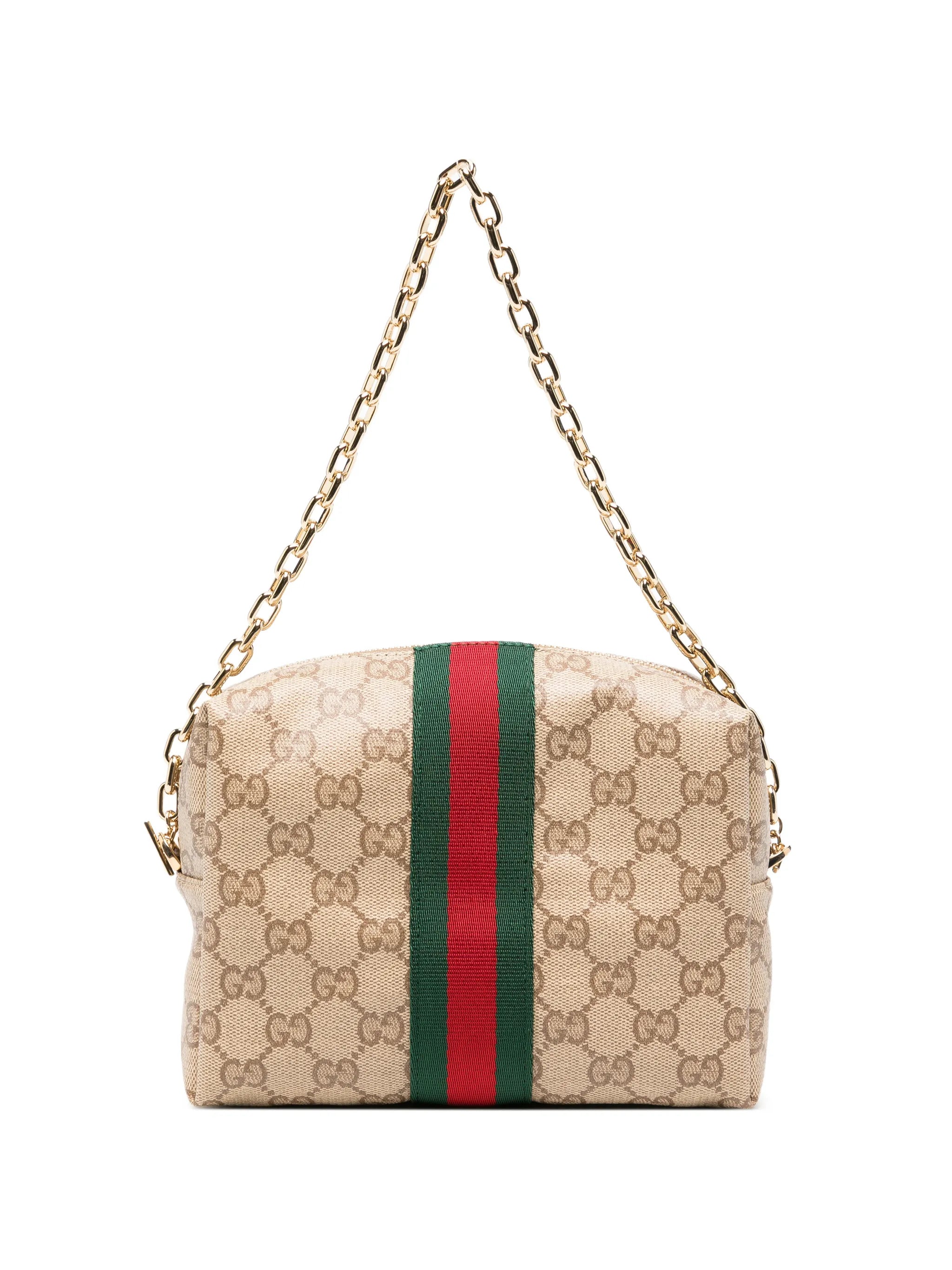 Gucci Gucci GG Supreme Web-stripe Clutch Bag
