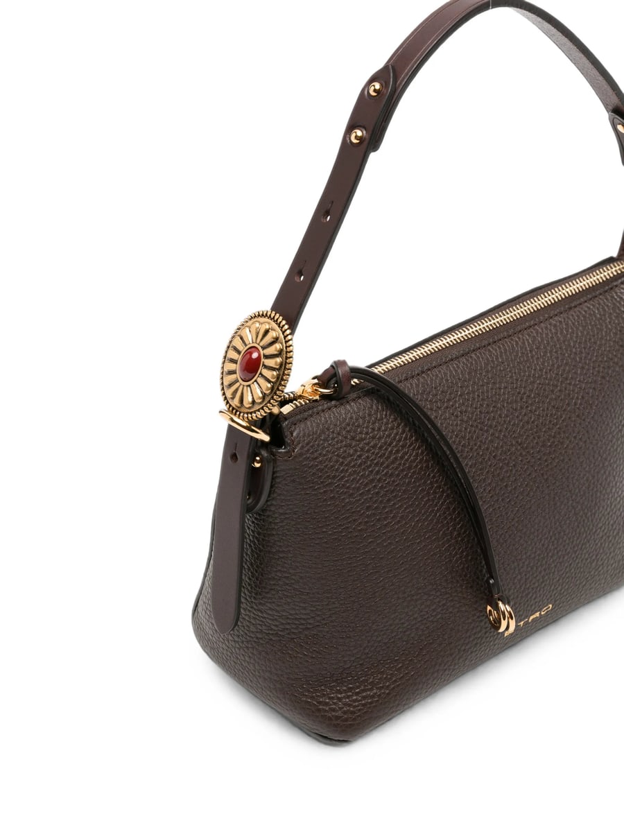Etro Etro Grainy Leather Shoulder Bag, view 3