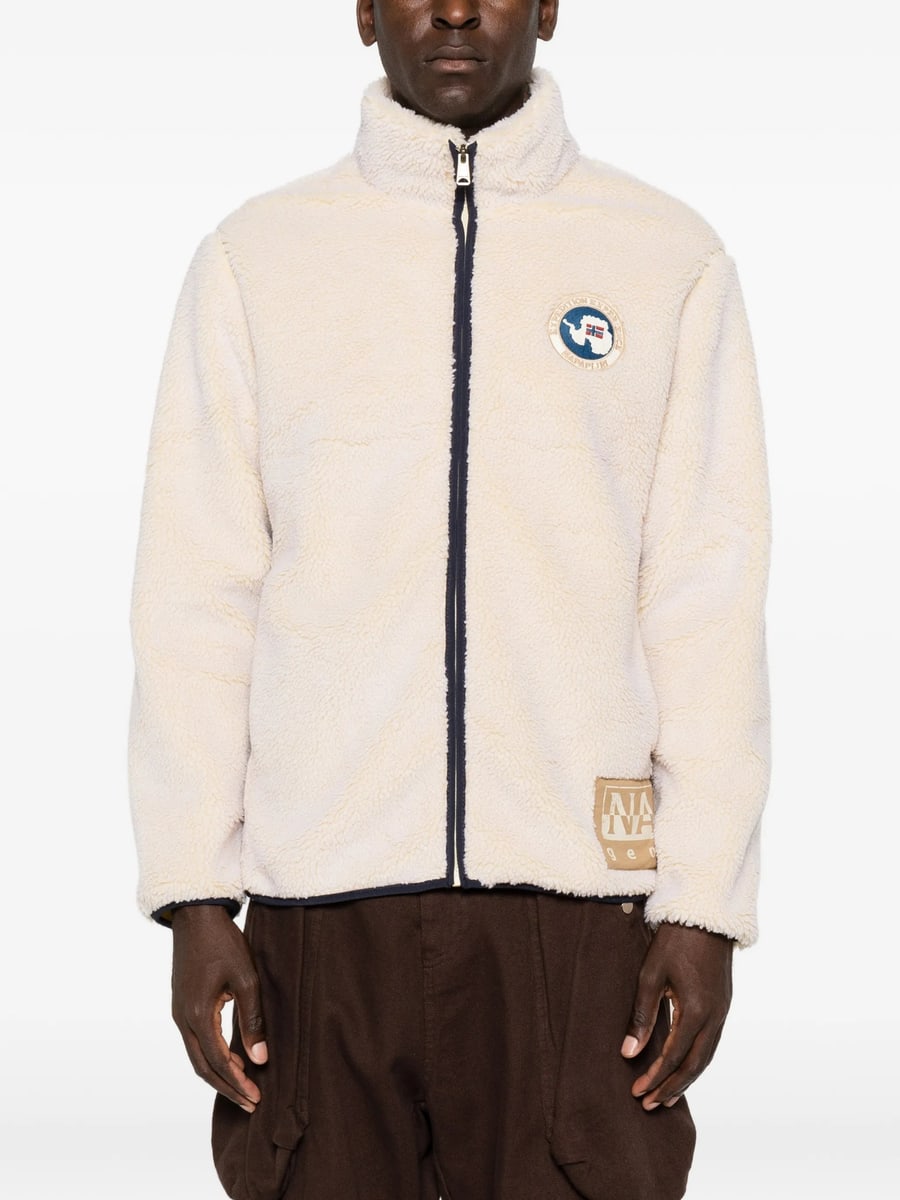 Napapijri Napapijri Logo-patch Fleece Jacket, view 2