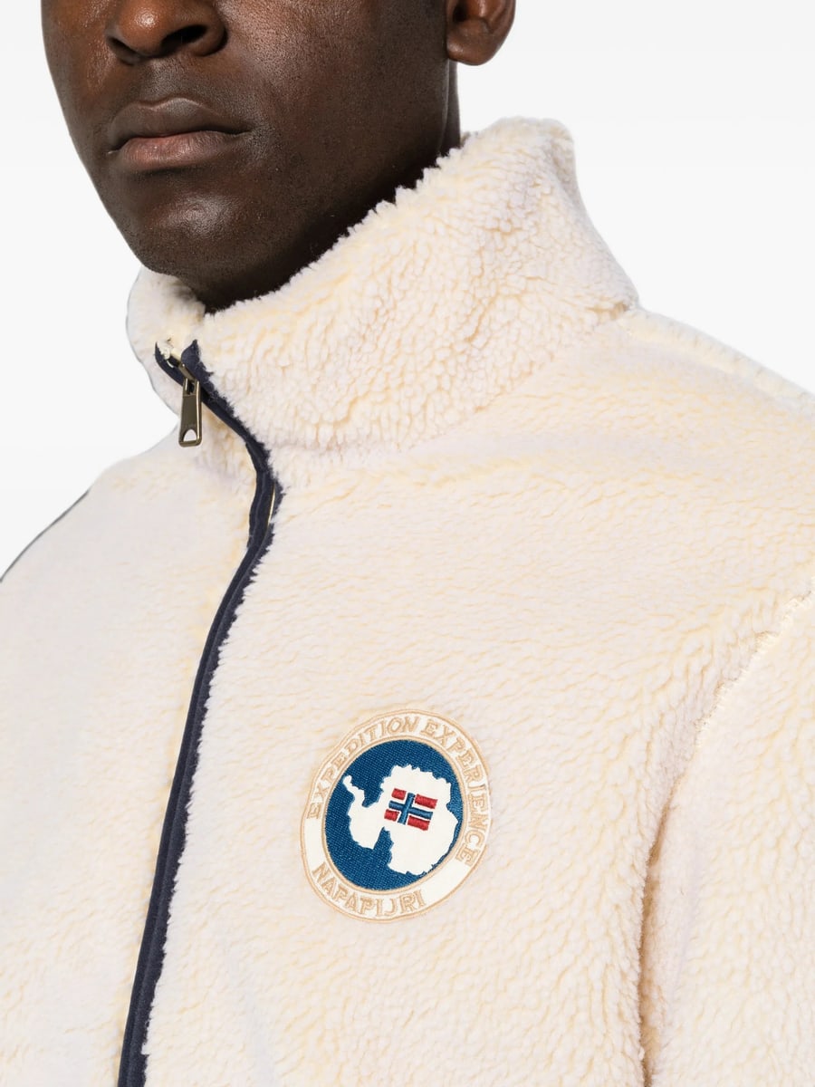 Napapijri Napapijri Logo-patch Fleece Jacket, view 5