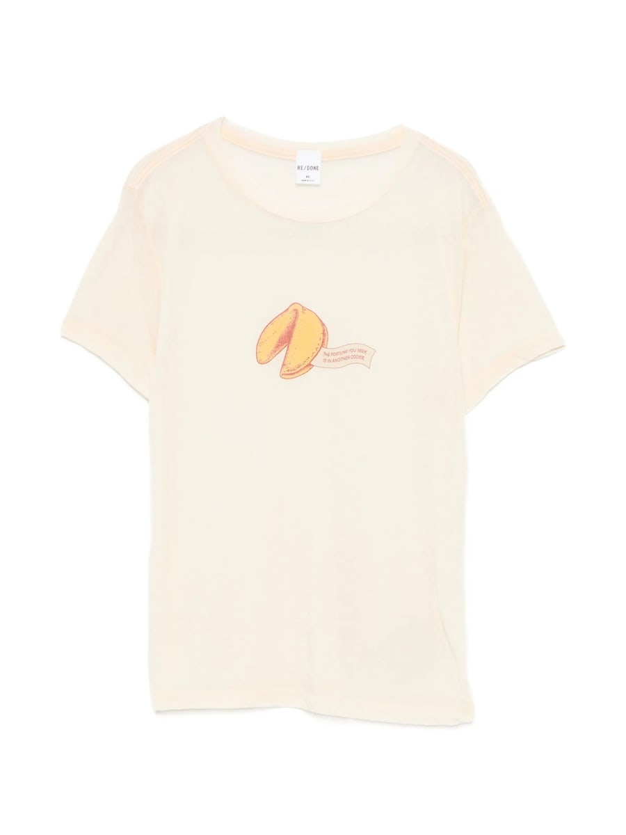 Re/done Re/done Fortune Cookie-print T-shirt