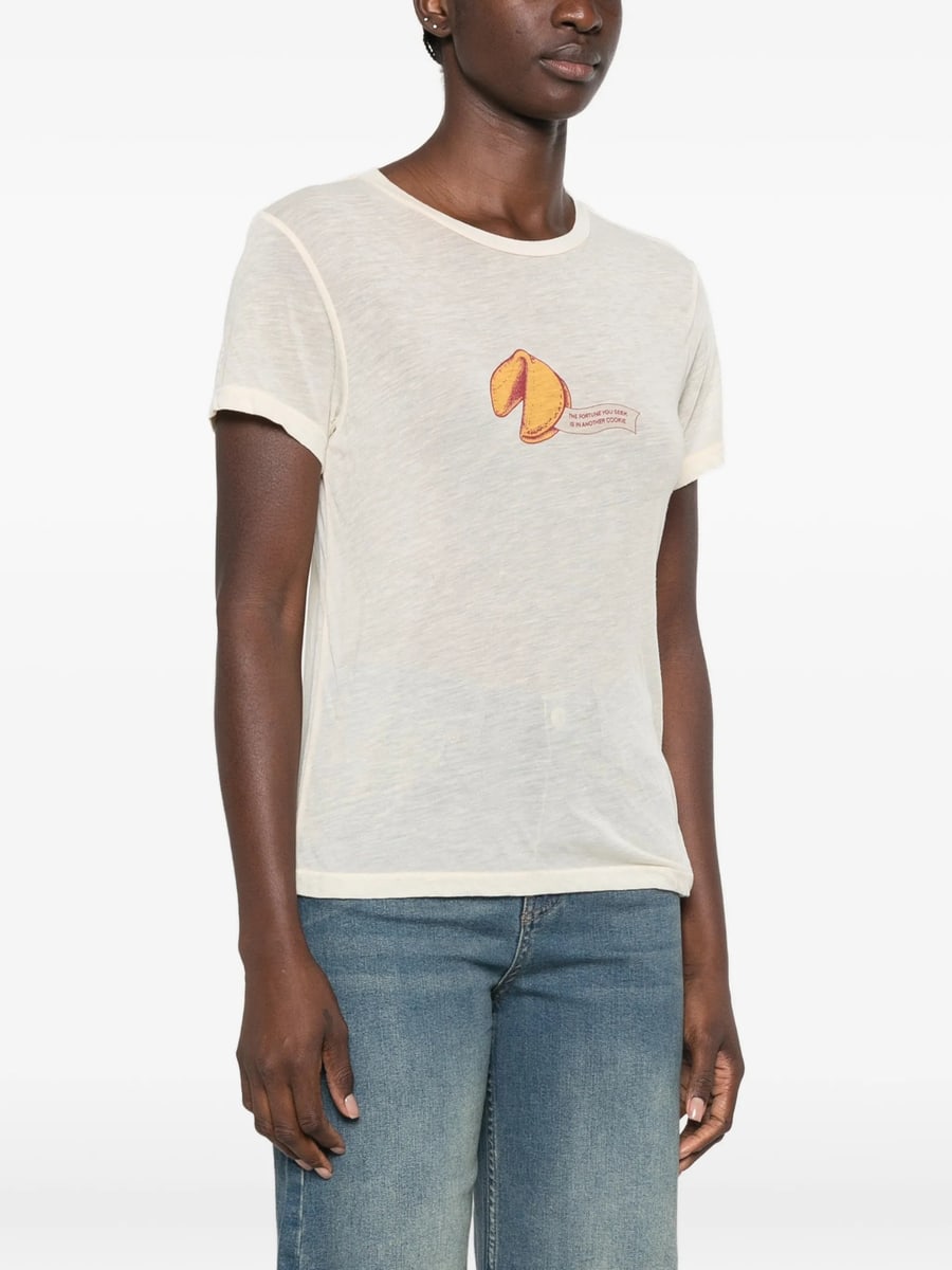 Re/done Re/done Fortune Cookie-print T-shirt, view 5