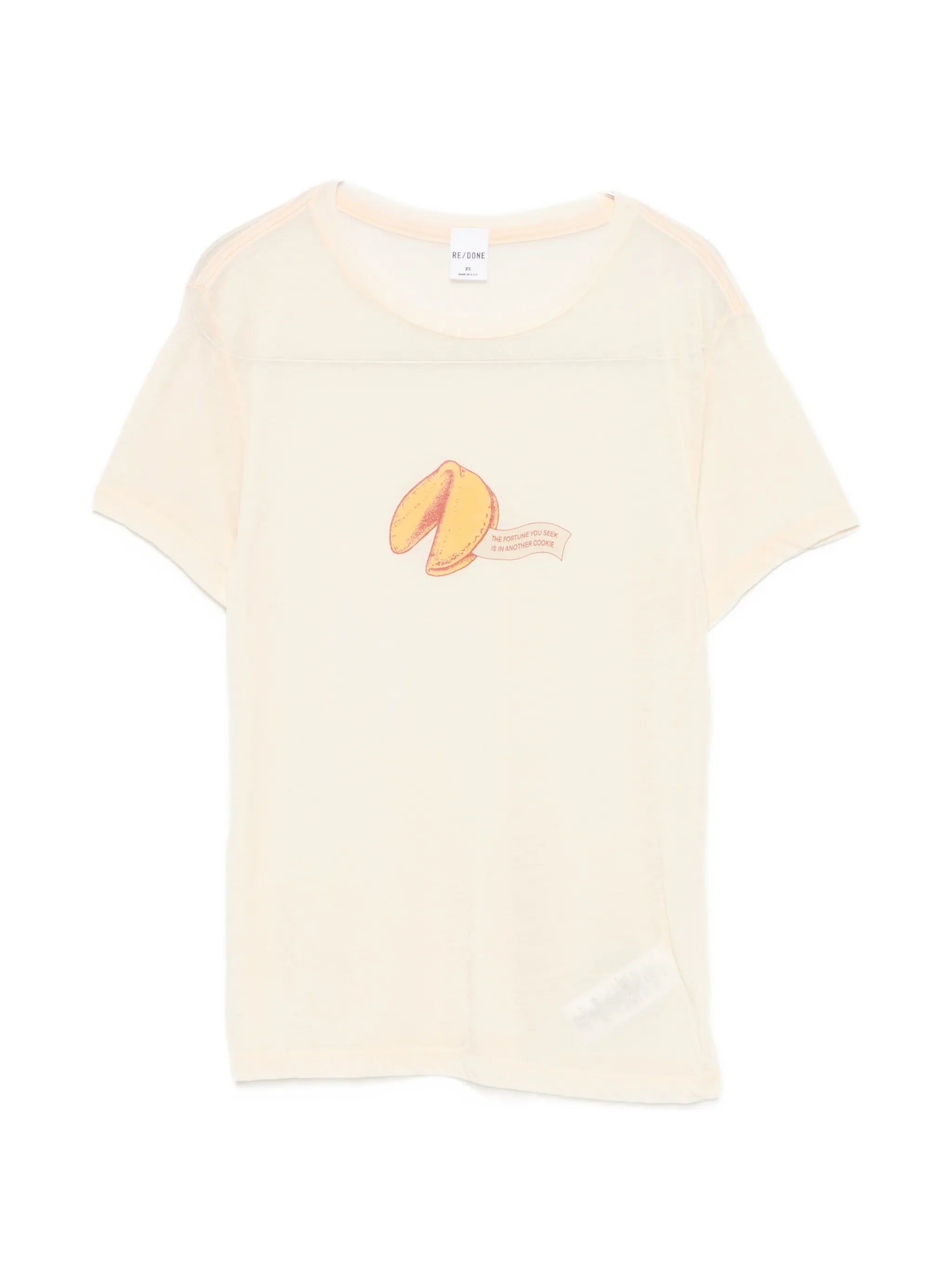 Re/done Re/done Fortune Cookie-print T-shirt