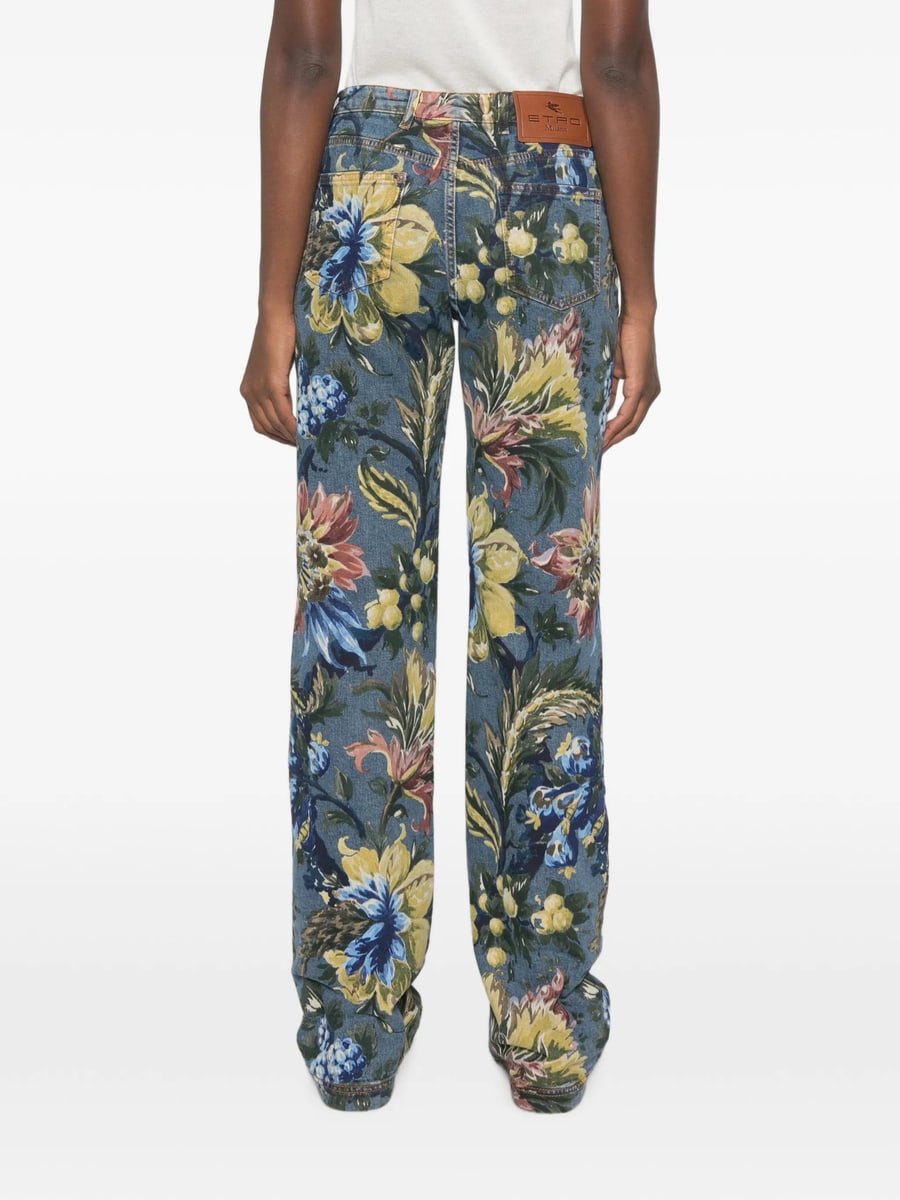 Etro Etro Floral-print Jeans, view 4
