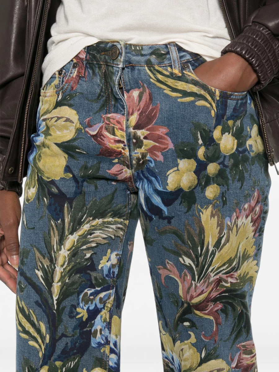 Etro Etro Floral-print Jeans, view 5