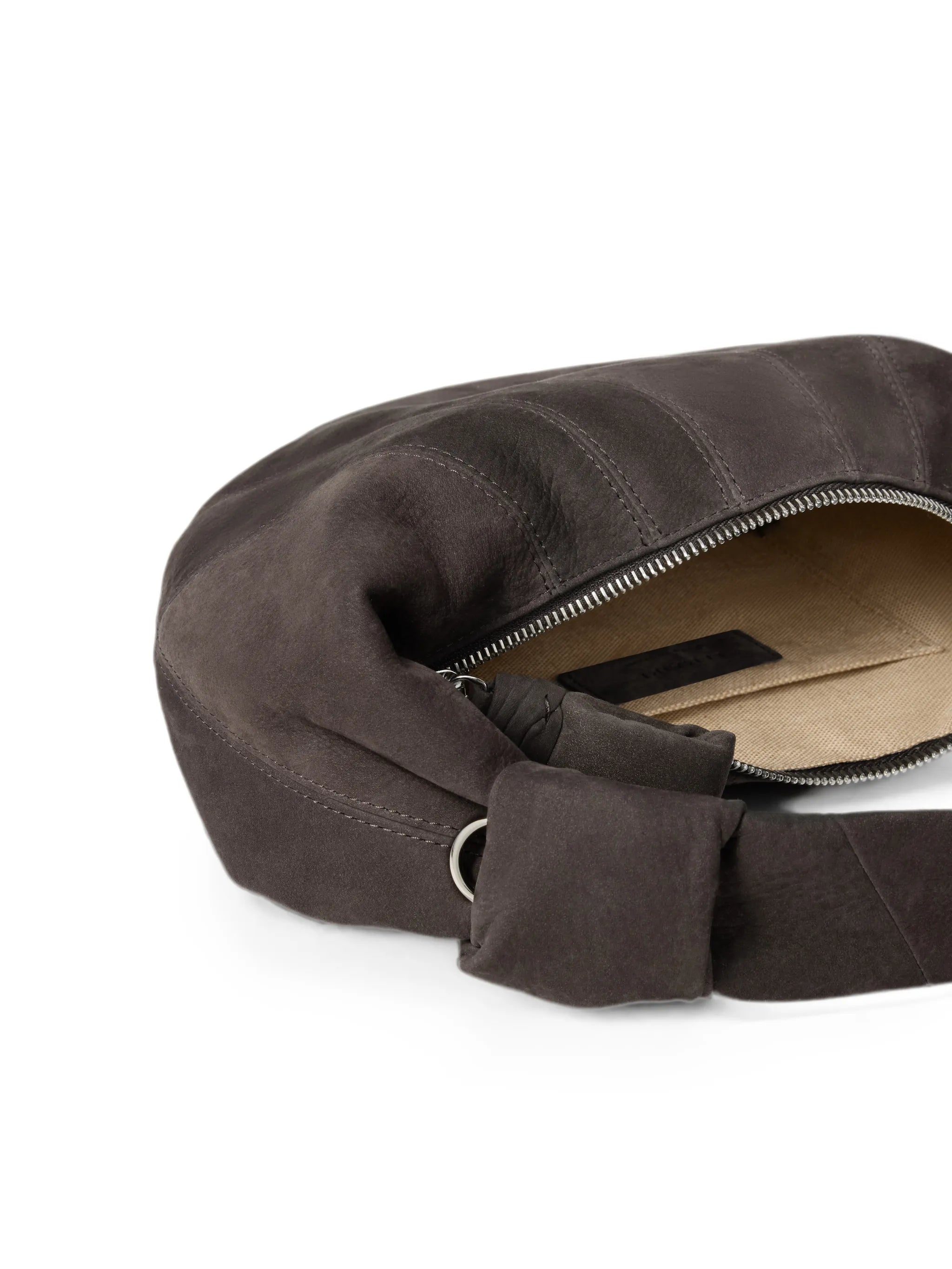 Lemaire Lemaire Mini Fortune Croissant Bag In Alpaca Nubuck, view 2