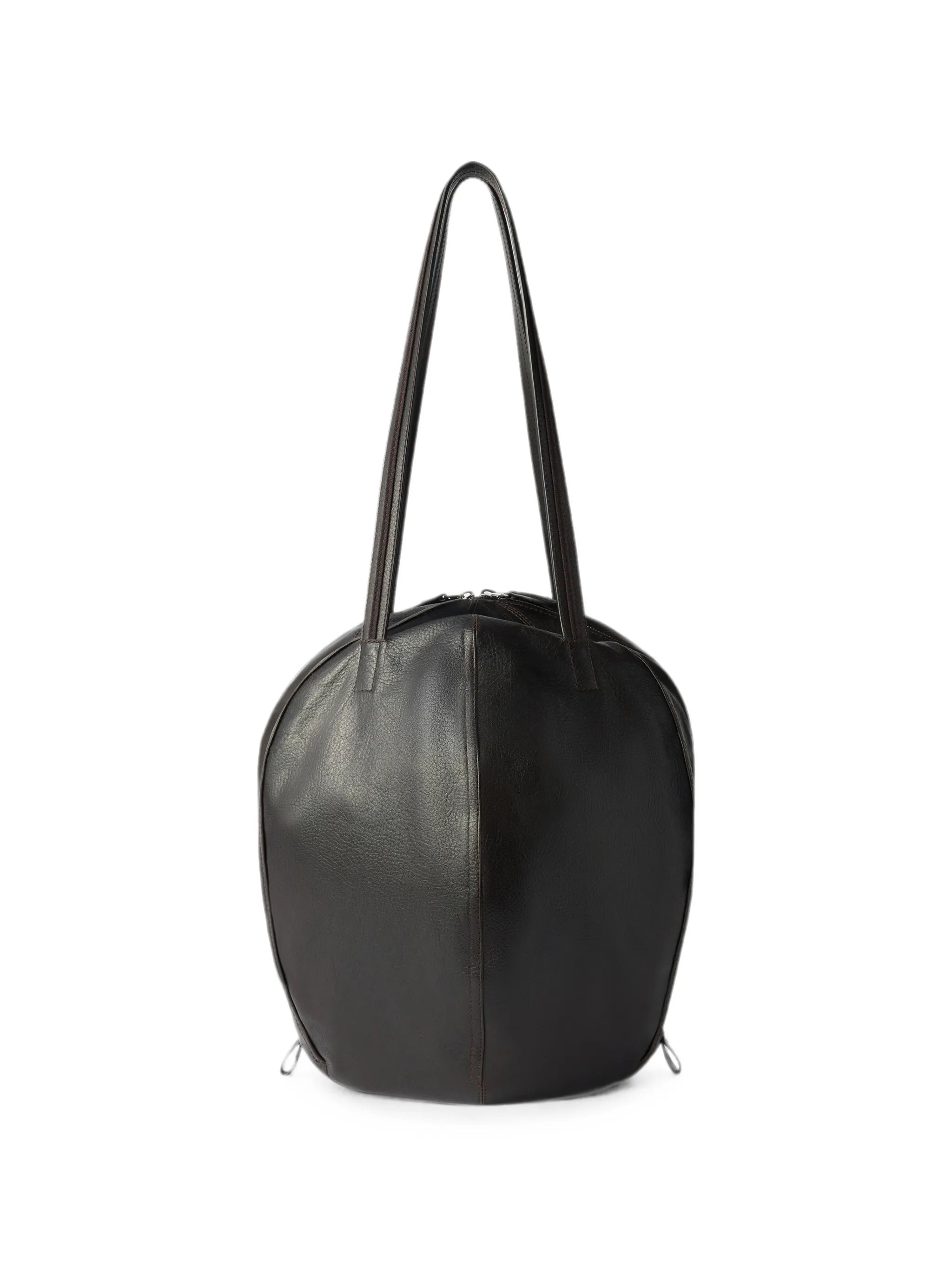 Lemaire Lemaire Helmet Bag In Grained Paper Leather