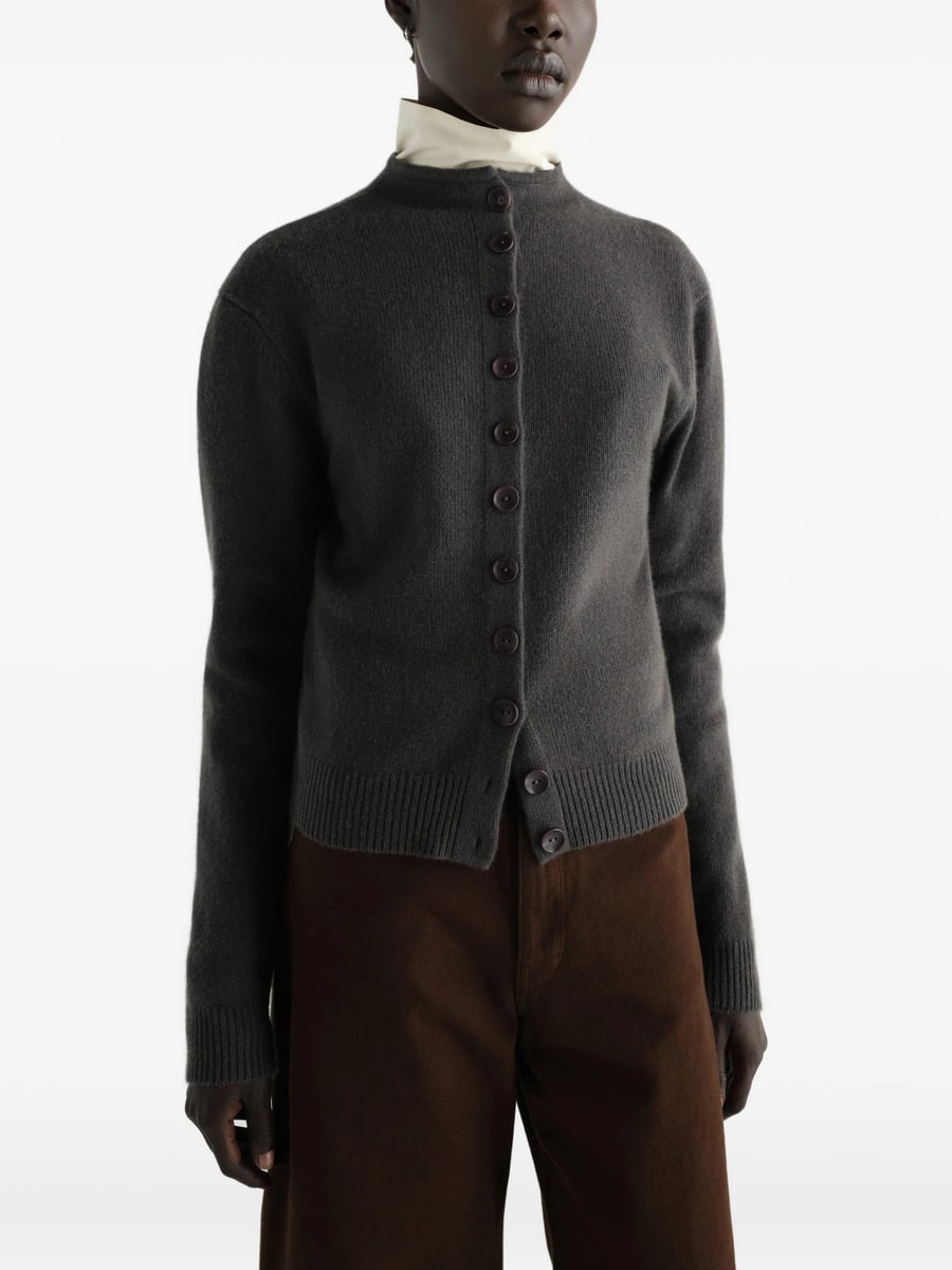 Lemaire Lemaire Reversible Buttoned Sweater In Cashmere, view 3