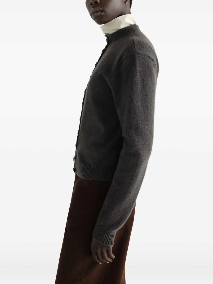 Lemaire Lemaire Reversible Buttoned Sweater In Cashmere, view 4