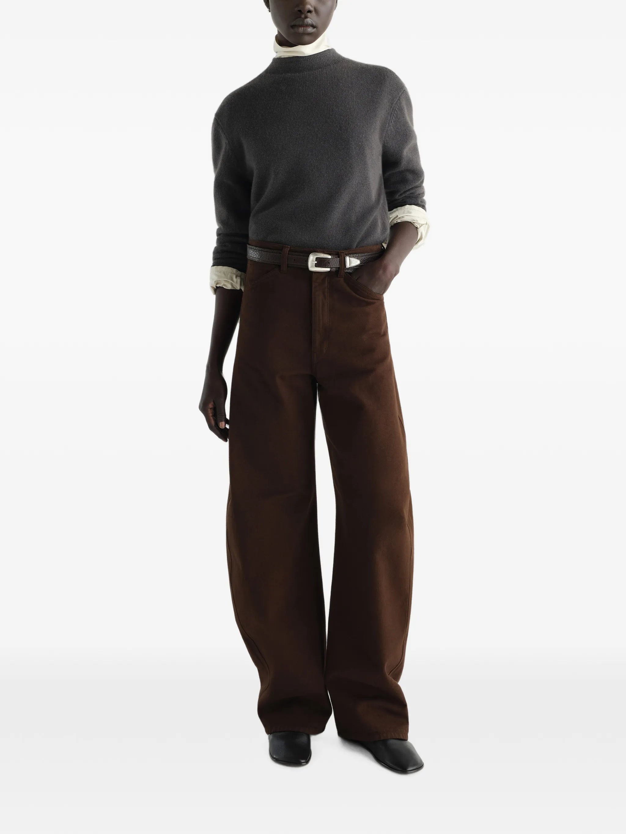 Lemaire Lemaire Reversible Buttoned Sweater In Cashmere, view 2