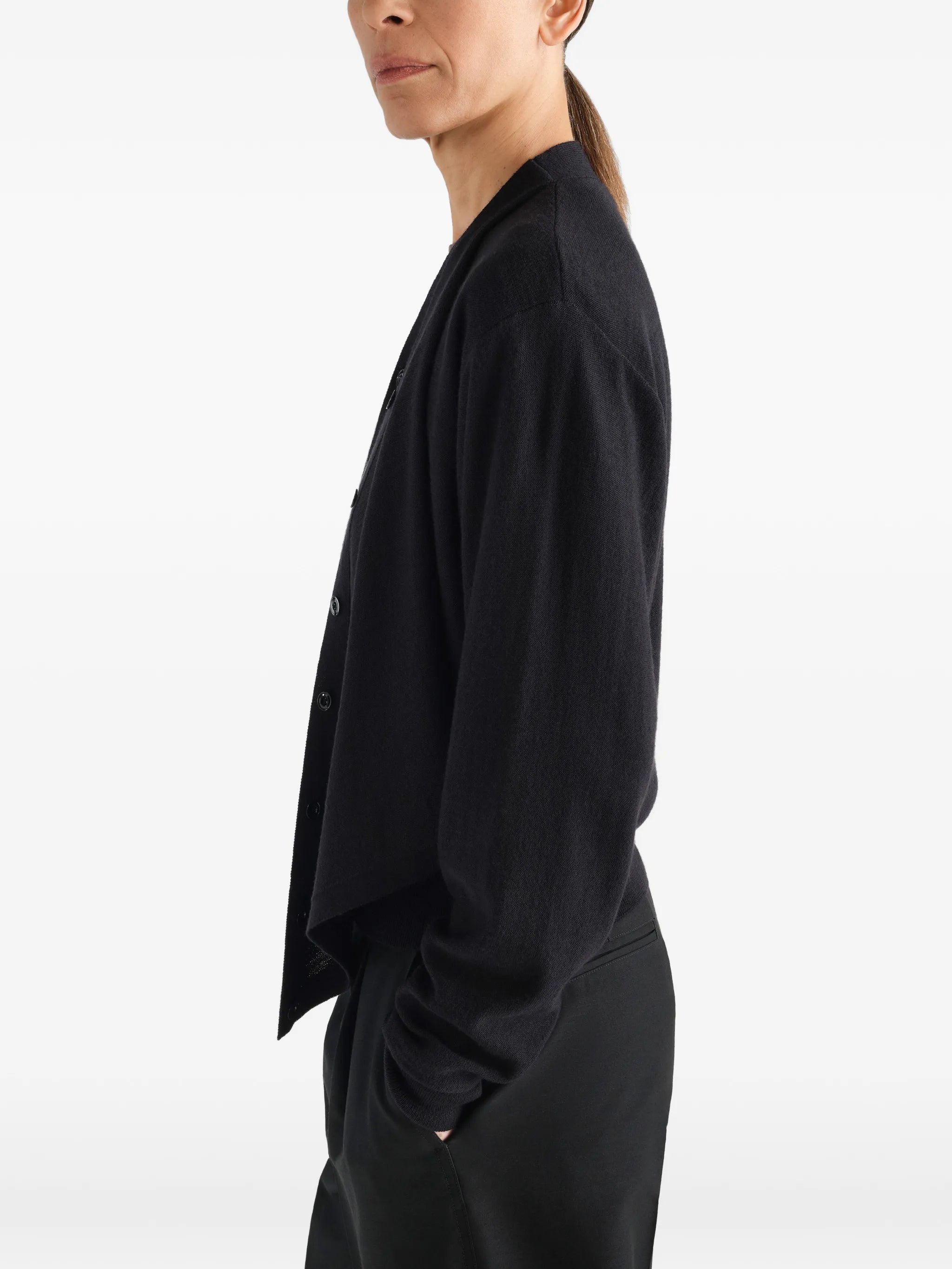Lemaire Lemaire Trompe-l’œil Cardigan In Merino Wool Blend, view 2