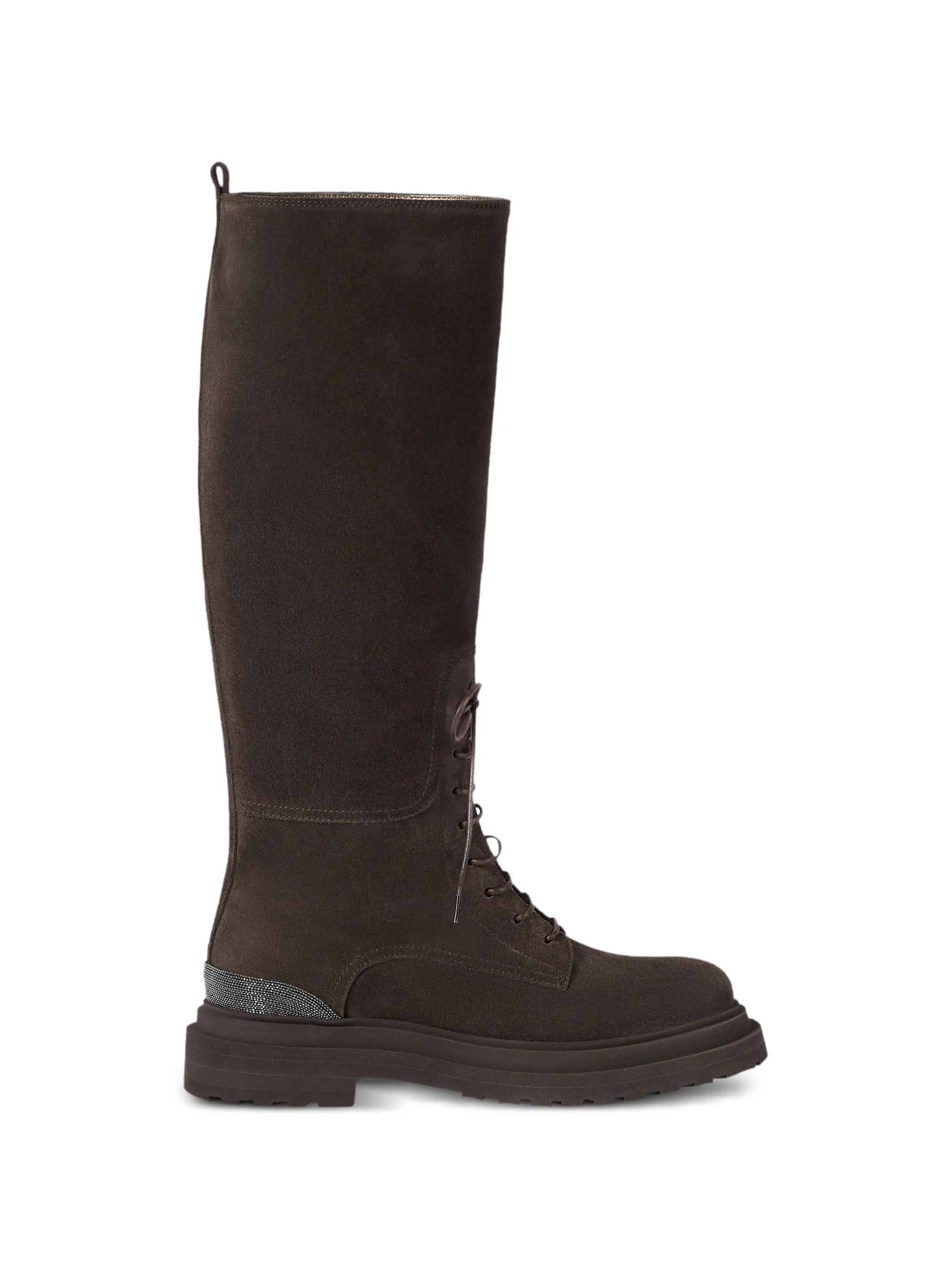 Brunello Cucinelli Brunello Cucinelli Suede Boots With Precious Detail