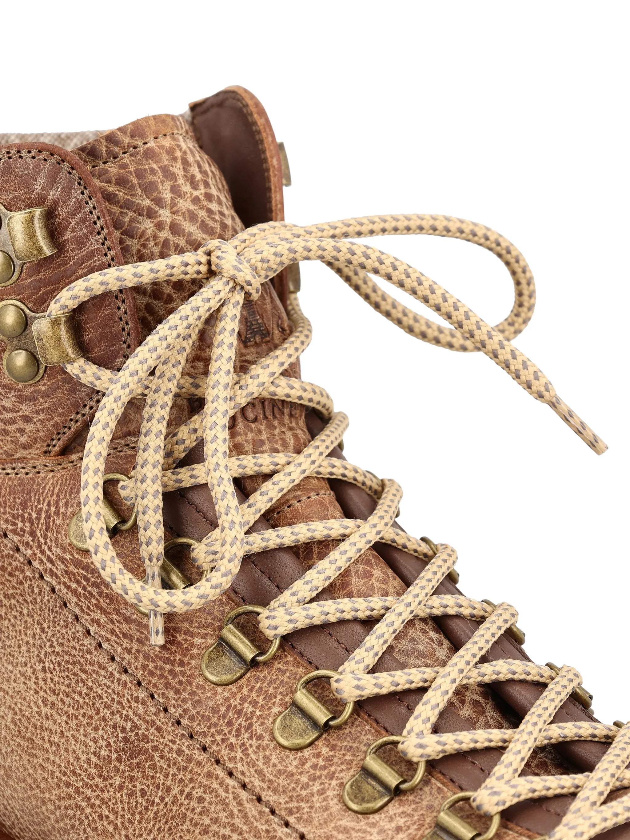 Brunello Cucinelli Brunello Cucinelli Grained Calfskin Mountain-style Boots With Wool And Cashmere Insert, view 2