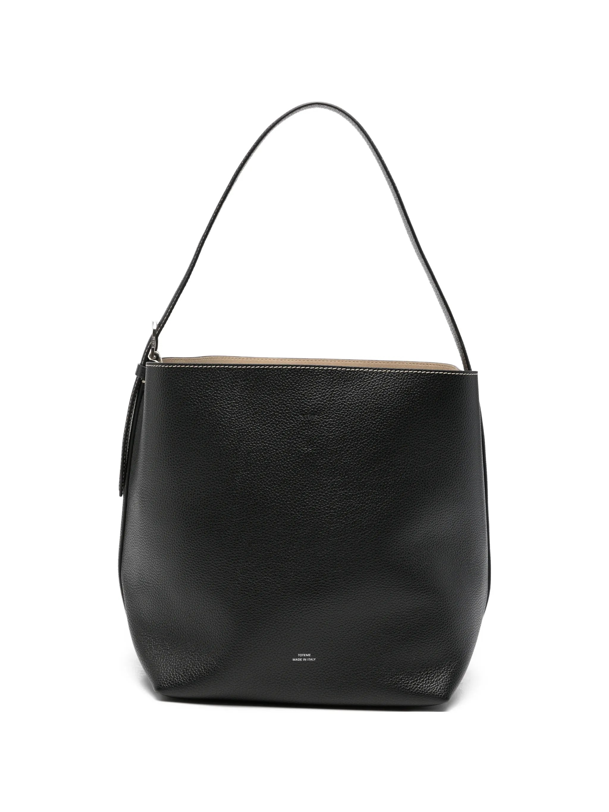 Toteme Toteme Medium Belted Grained-leather Tote Bag