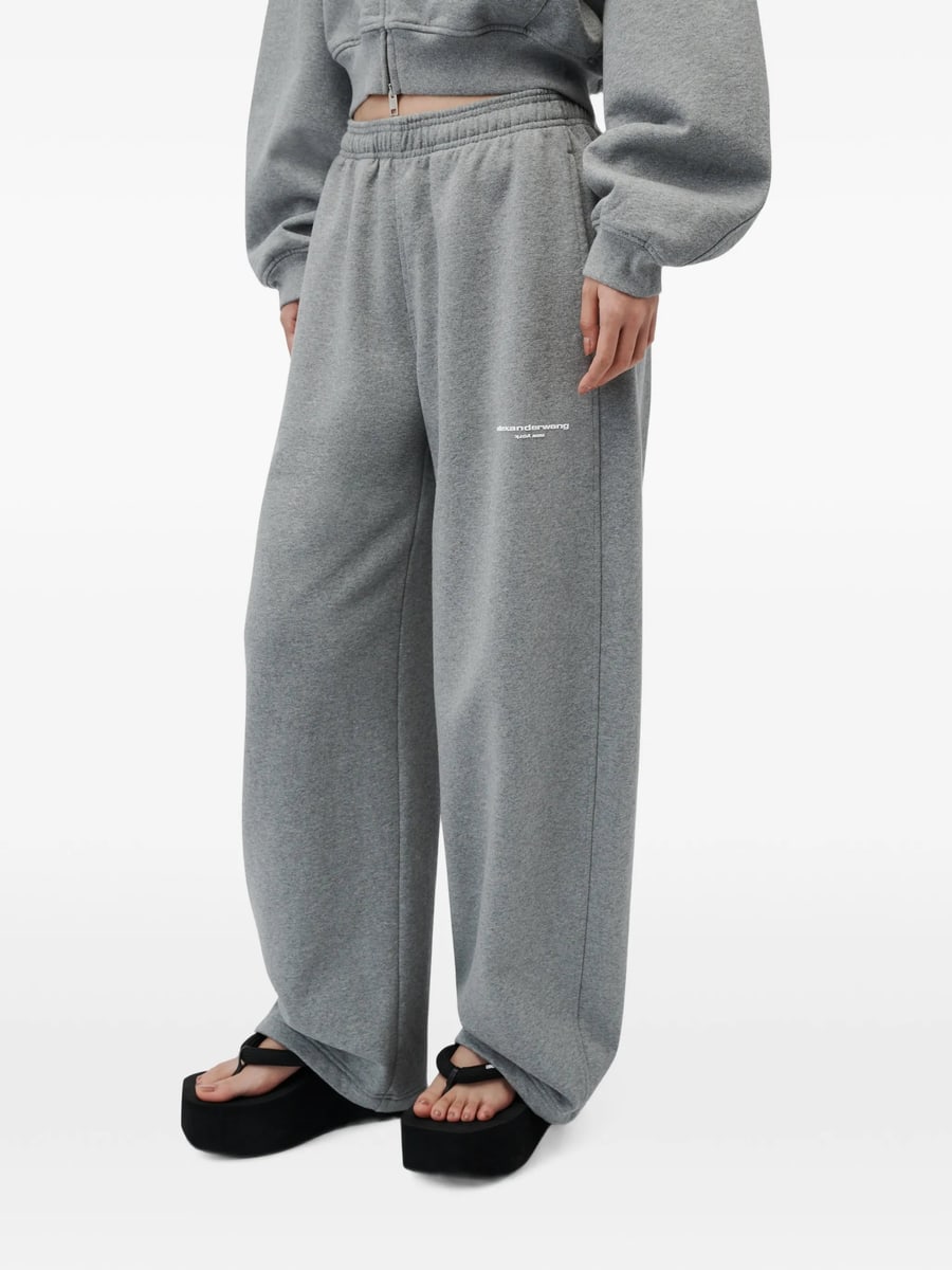 Alexander Wang Alexander Wang Mid-rise Relaxed Sweatpant W/ Logo Print, view 4