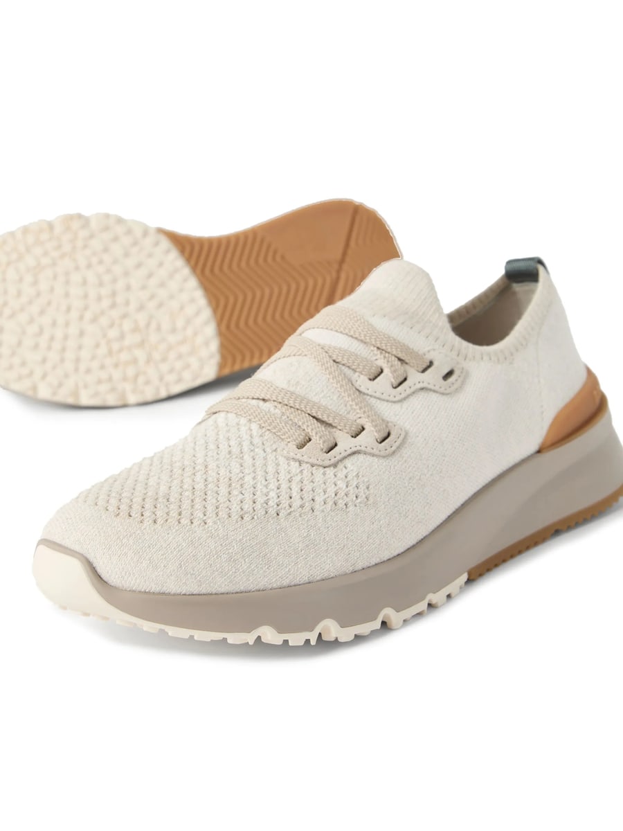 Brunello Cucinelli Brunello Cucinelli Knitted Sneakers, view 3