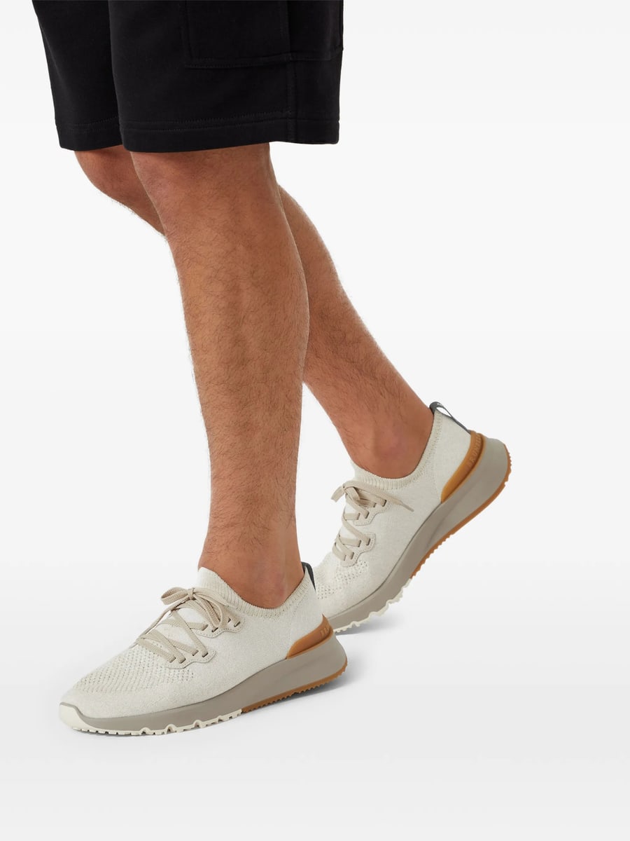Brunello Cucinelli Brunello Cucinelli Knitted Sneakers, view 4