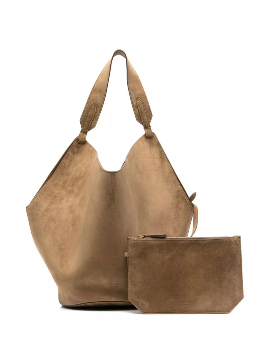Khaite Borsa a spalla in pelle media Lotus, view 4
