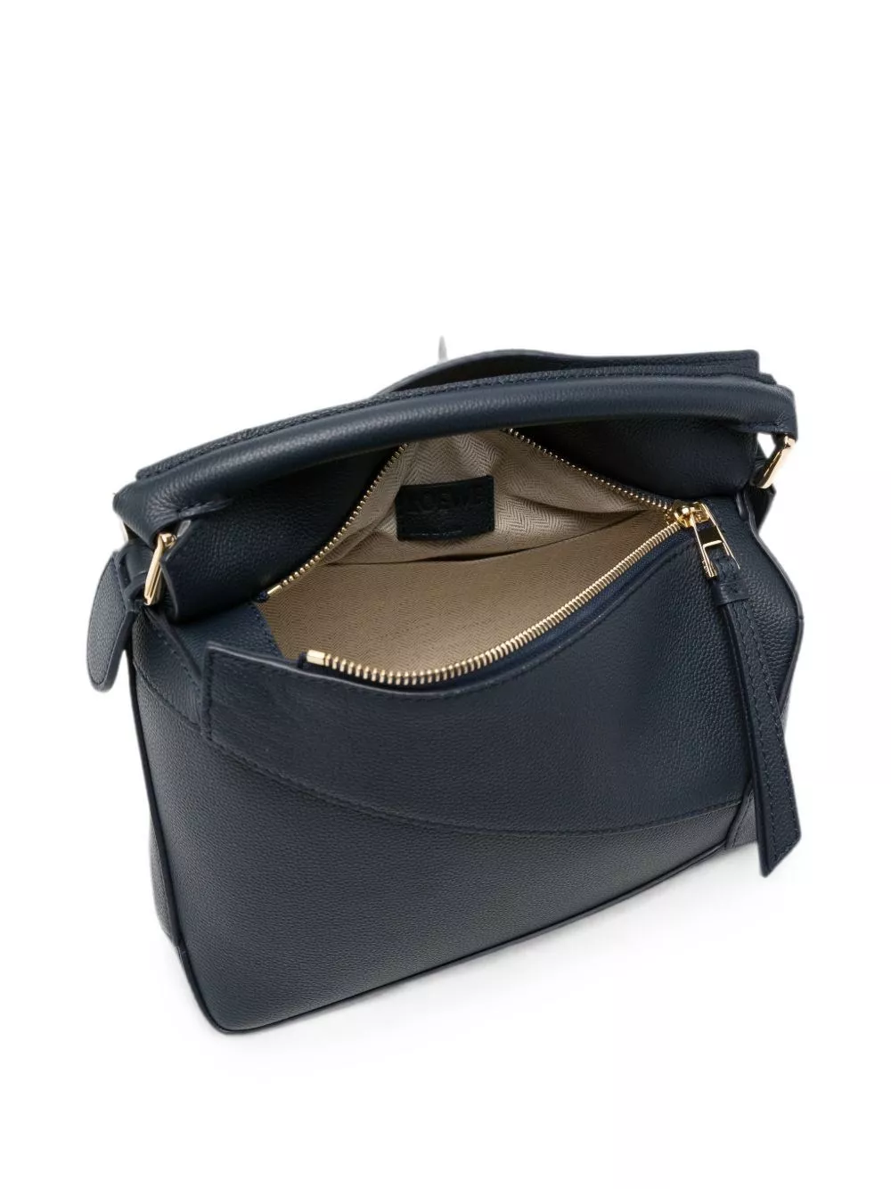 Loewe Borsa a mano in pelle Puzzle Edge piccola, view 2