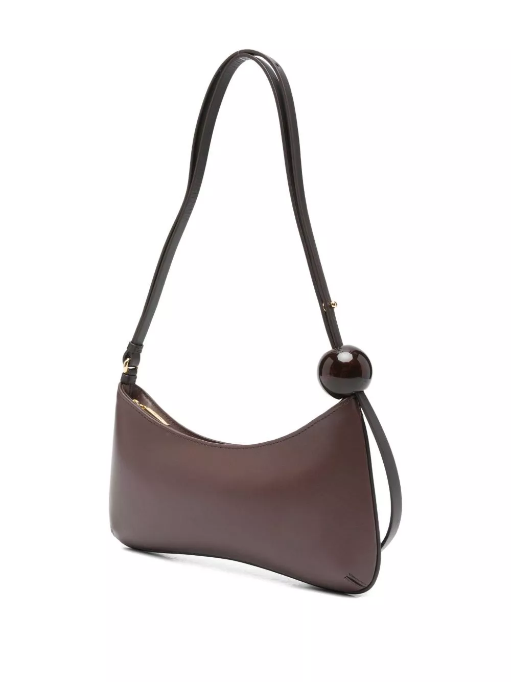 Jacquemus Borsa a spalla in pelle Le Bisou Perle, view 2