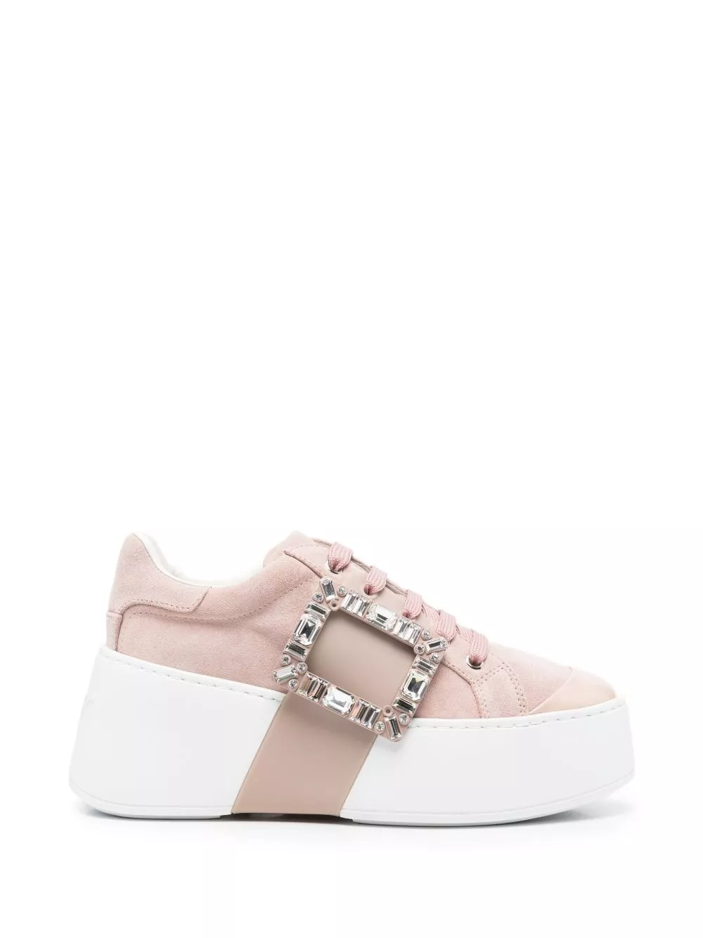 Roger Vivier Sneakers in pelle Viv Skate High Strass
