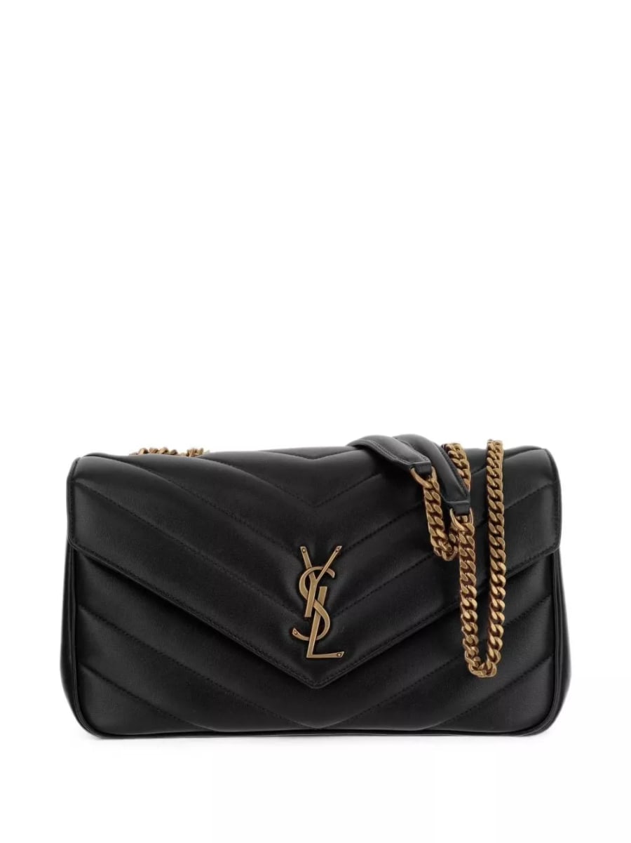Saint Laurent Borsa a spalla media LouLou in pelle