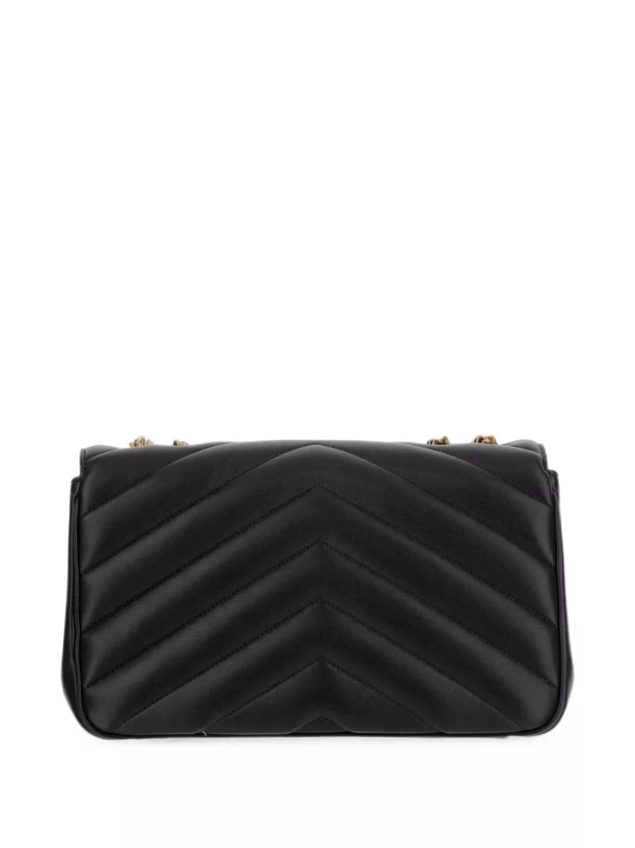 Saint Laurent Borsa a spalla media LouLou in pelle, view 2