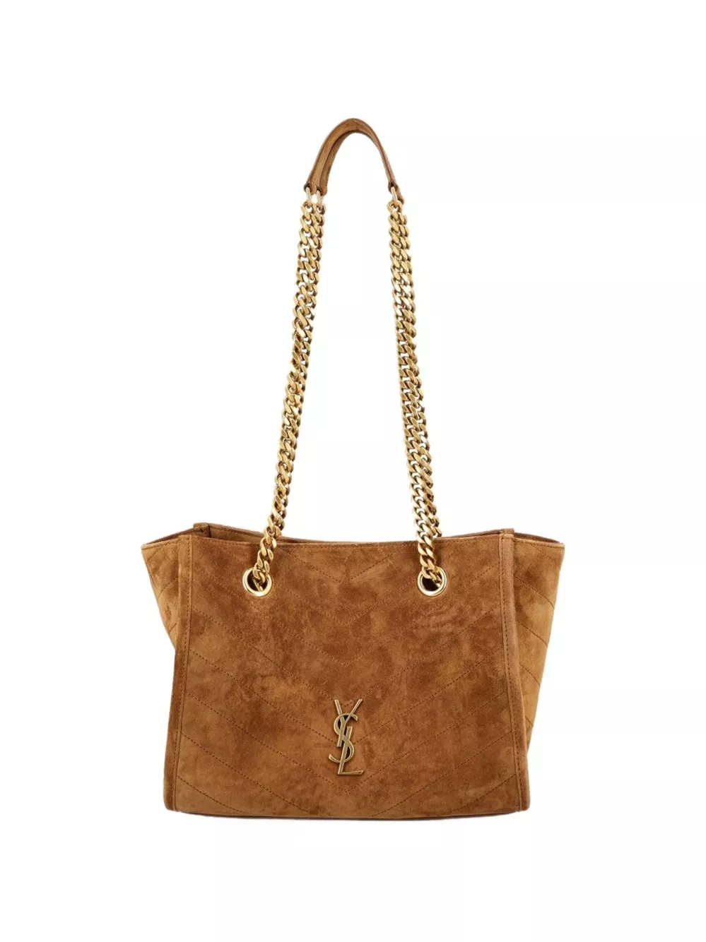 Saint Laurent Borsa shopping Niki in pelle scamosciata piccola