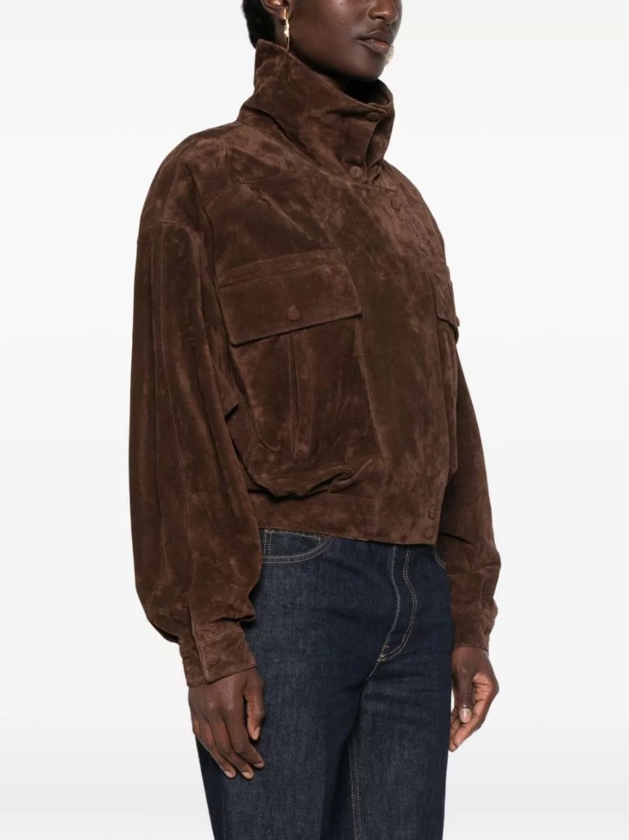 Saint Laurent Giacca blouson in pelle, view 2