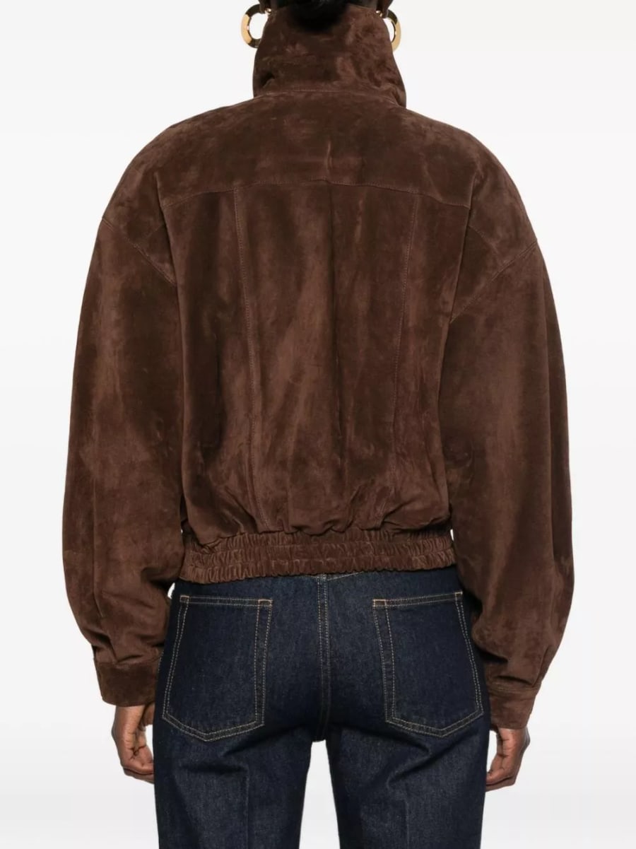 Saint Laurent Giacca blouson in pelle, view 3