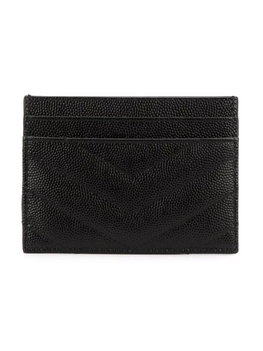 Saint Laurent Portacarte in pelle Cassandre, view 2
