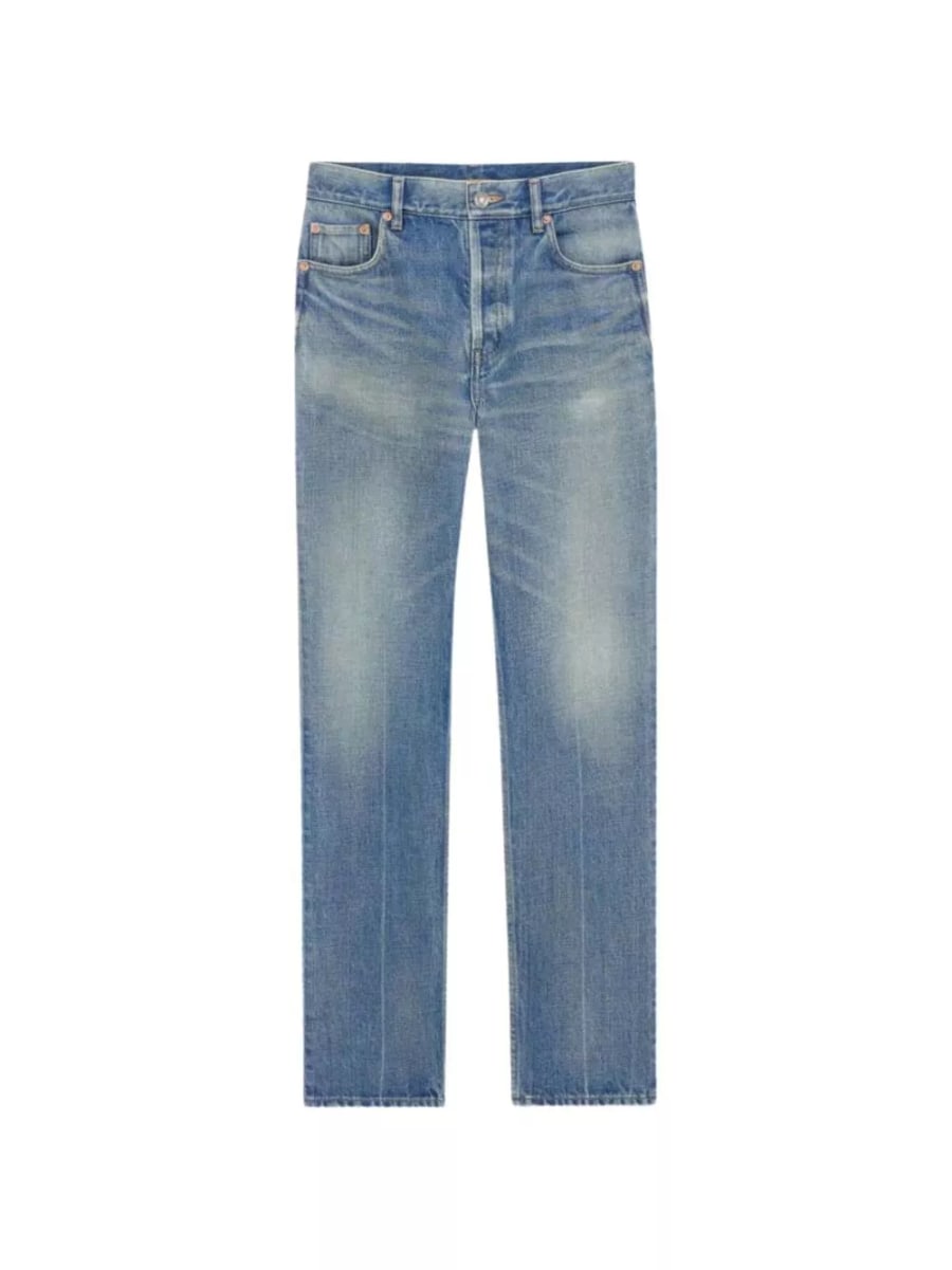 Saint Laurent Jeans in denim a gamba dritta