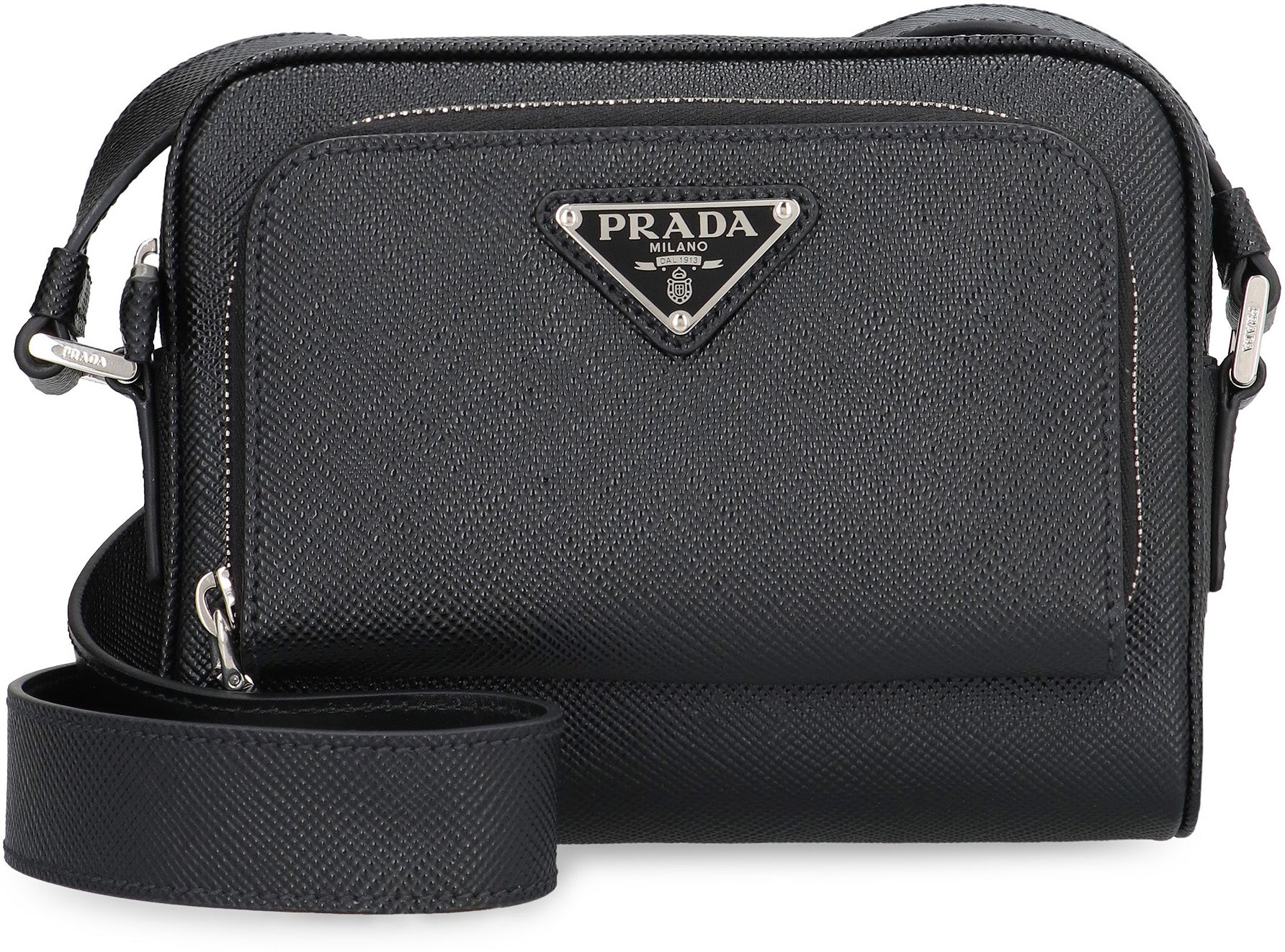 Prada Borsa messenger con logo