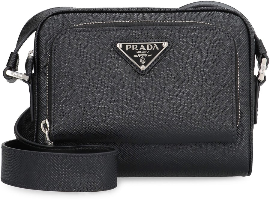 Prada Borsa messenger con logo