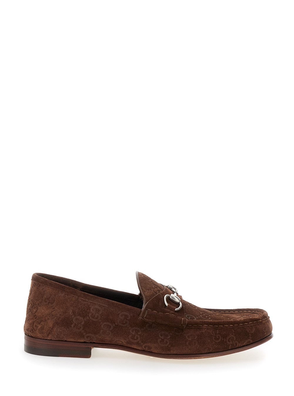 Gucci Mocassini 'Horsebit 1953' con Morsetto in Tela GG Supreme Marroni Uomo