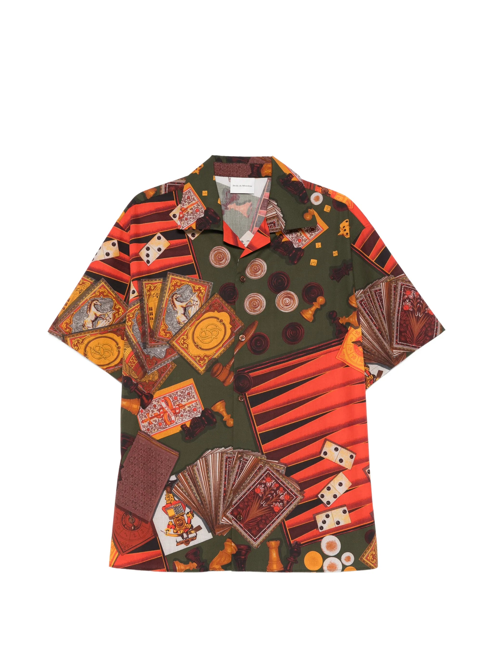 Drole De Monsieur Drole De Monsieur Casino Patterned Short-sleeve Shirt
