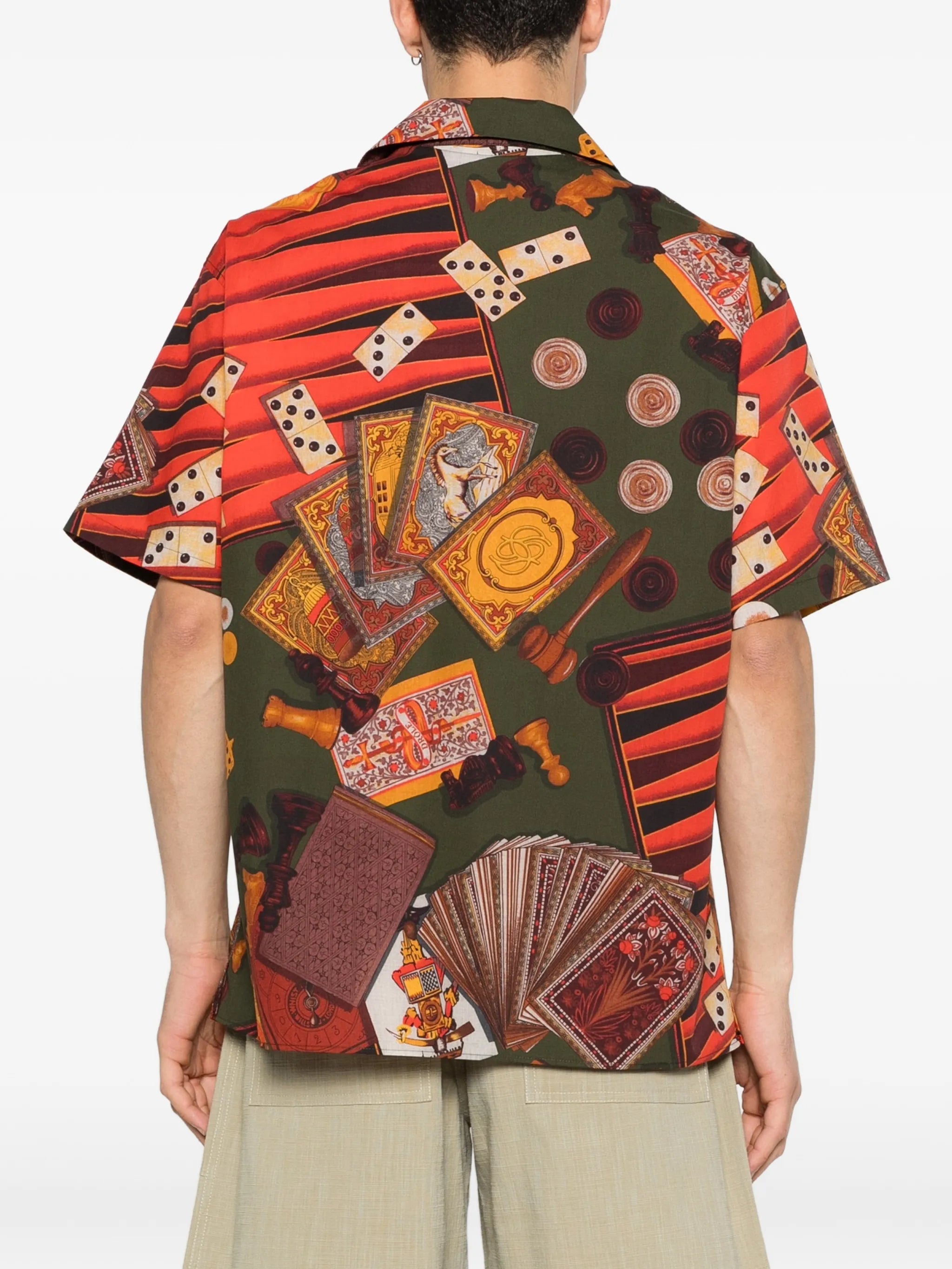 Drole De Monsieur Drole De Monsieur Casino Patterned Short-sleeve Shirt, view 2