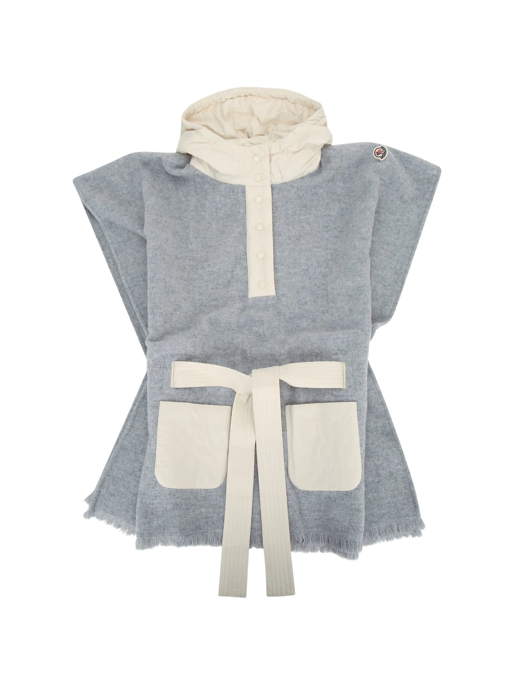 Moncler Moncler Hooded Fringed Cape