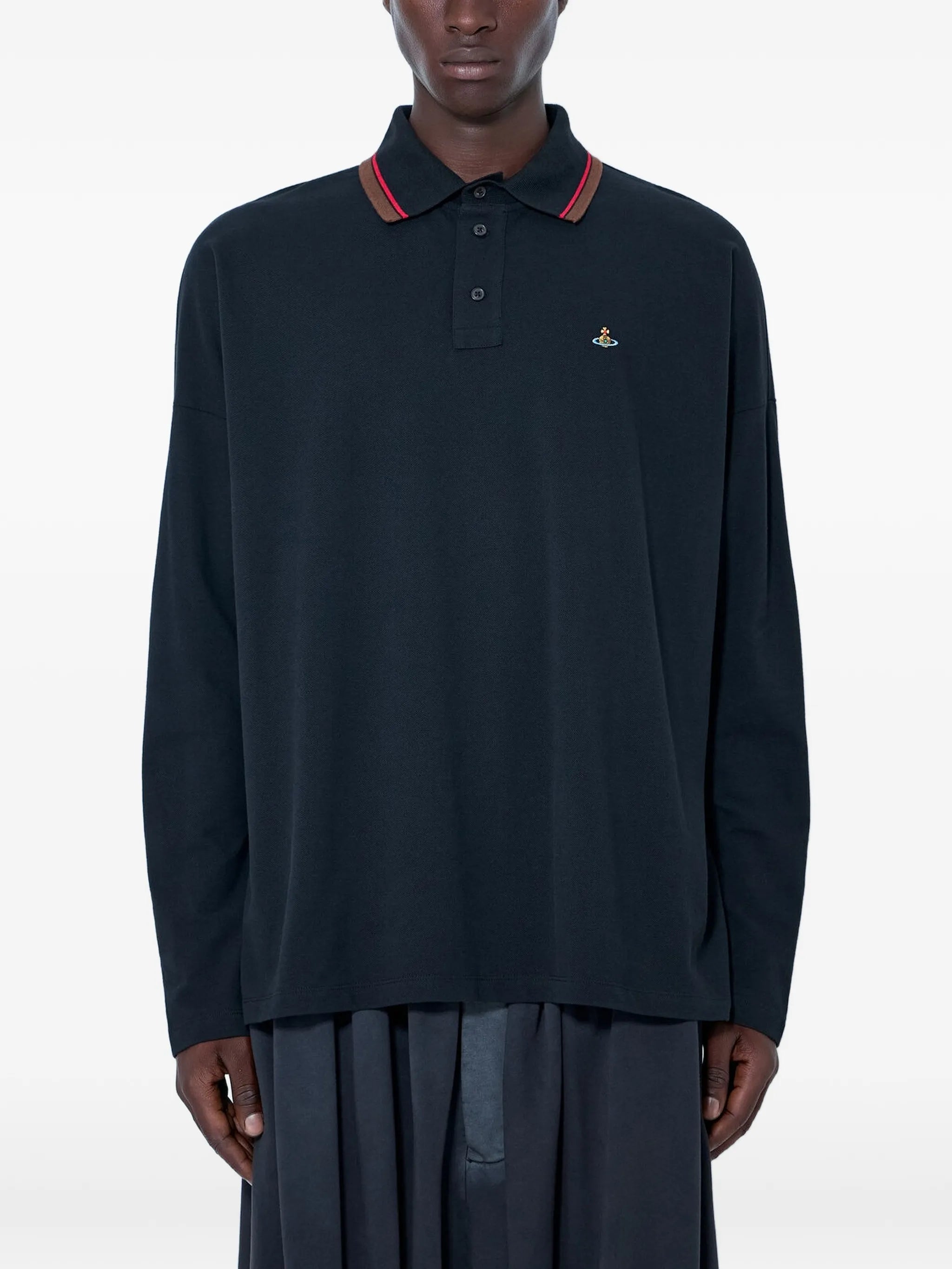 Vivienne Westwood Vivienne Westwood Embroidered Long-sleeve Polo Shirt