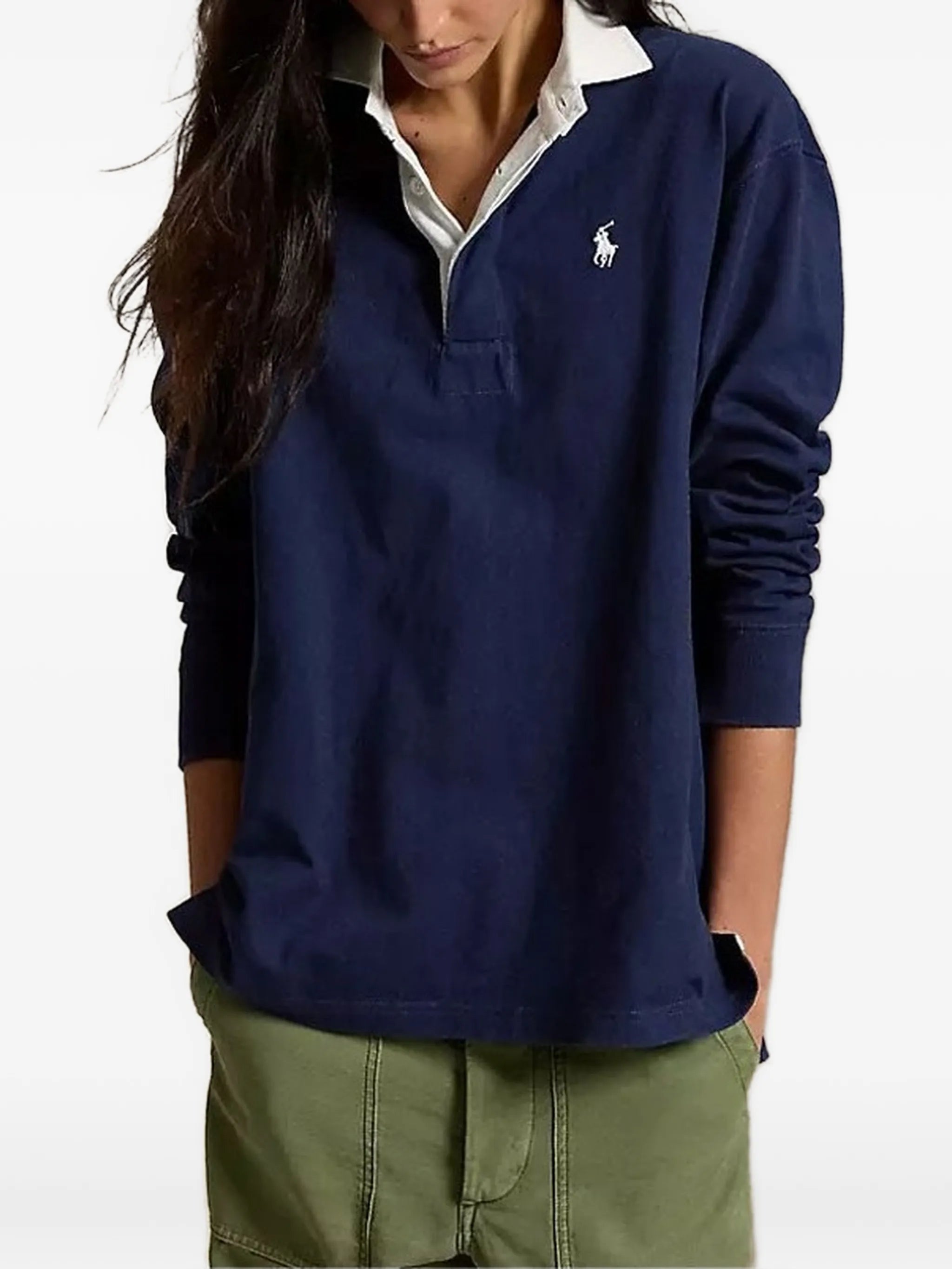 Ralph Lauren Ralph Lauren Oversize Cotton Rugby Shirt