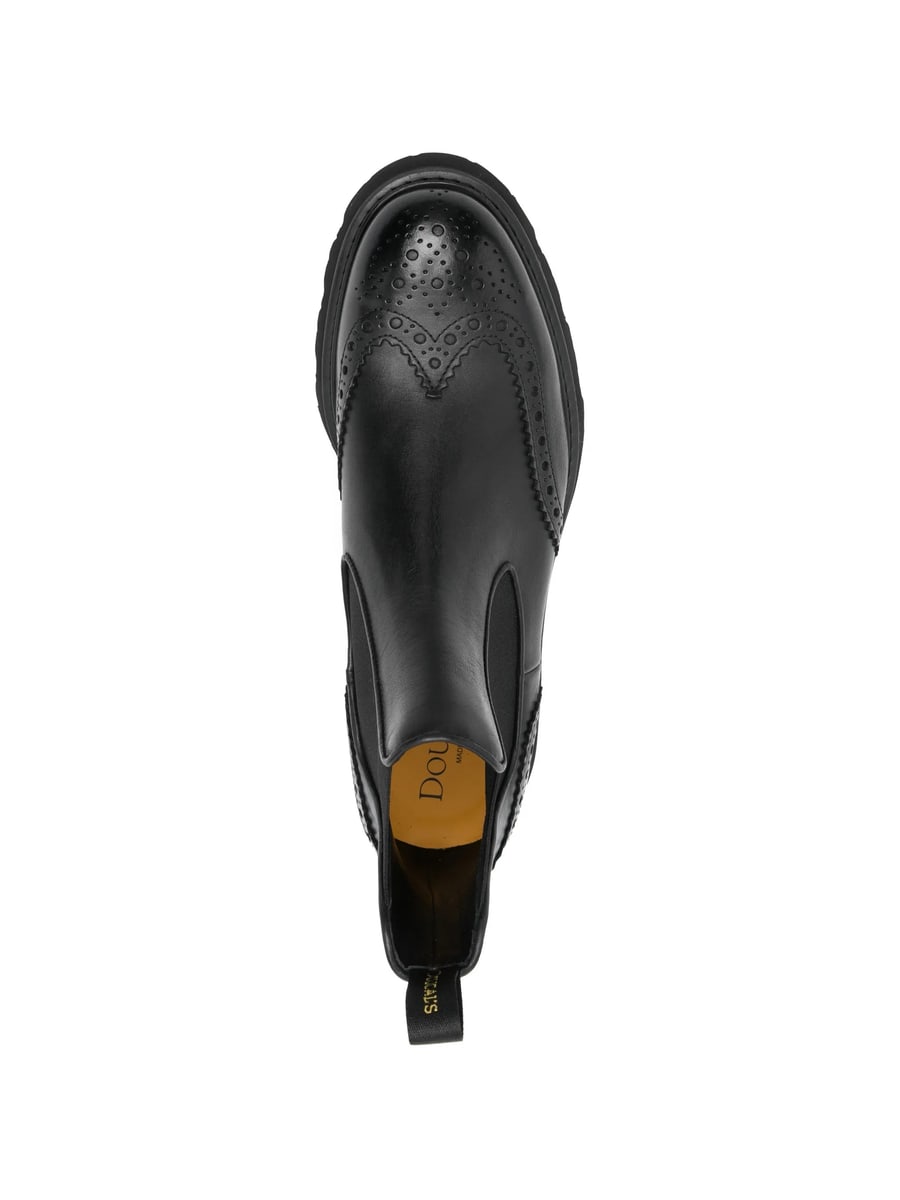 Doucal's Doucal's Black Chelsea Boots, view 3