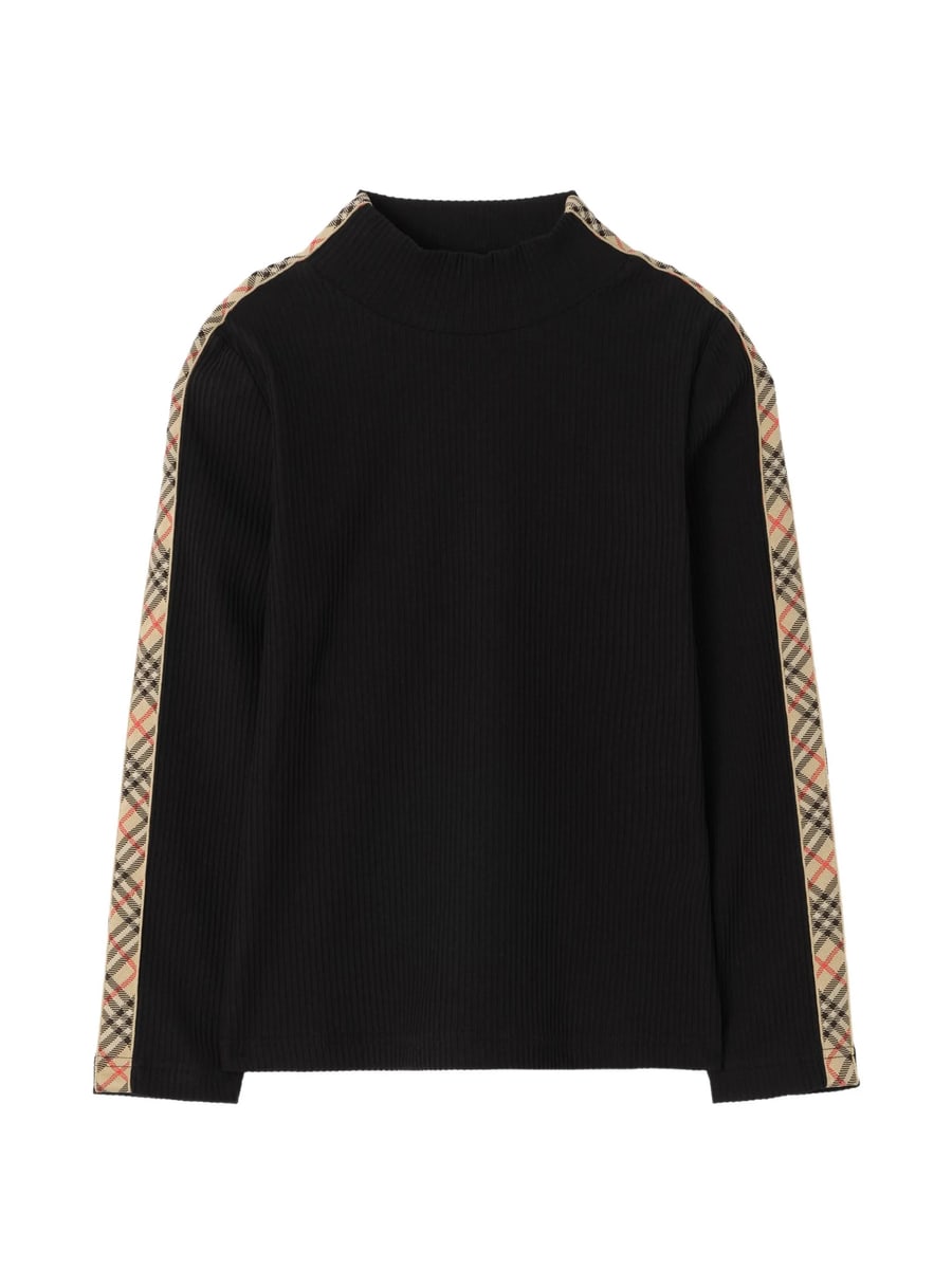 Burberry Burberry Check-trim Long-sleeve Sweater