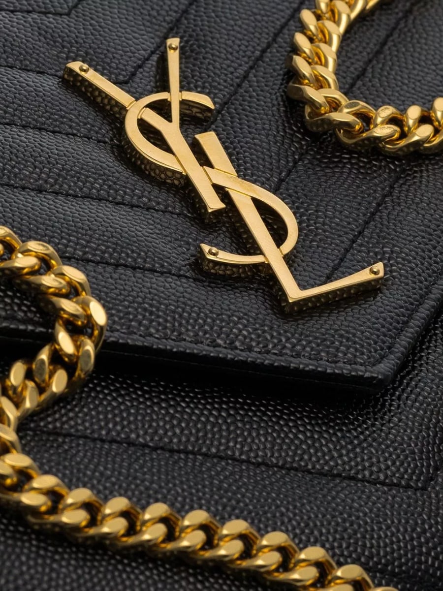 Saint Laurent Borsa mini in pelle Cassandre, view 4