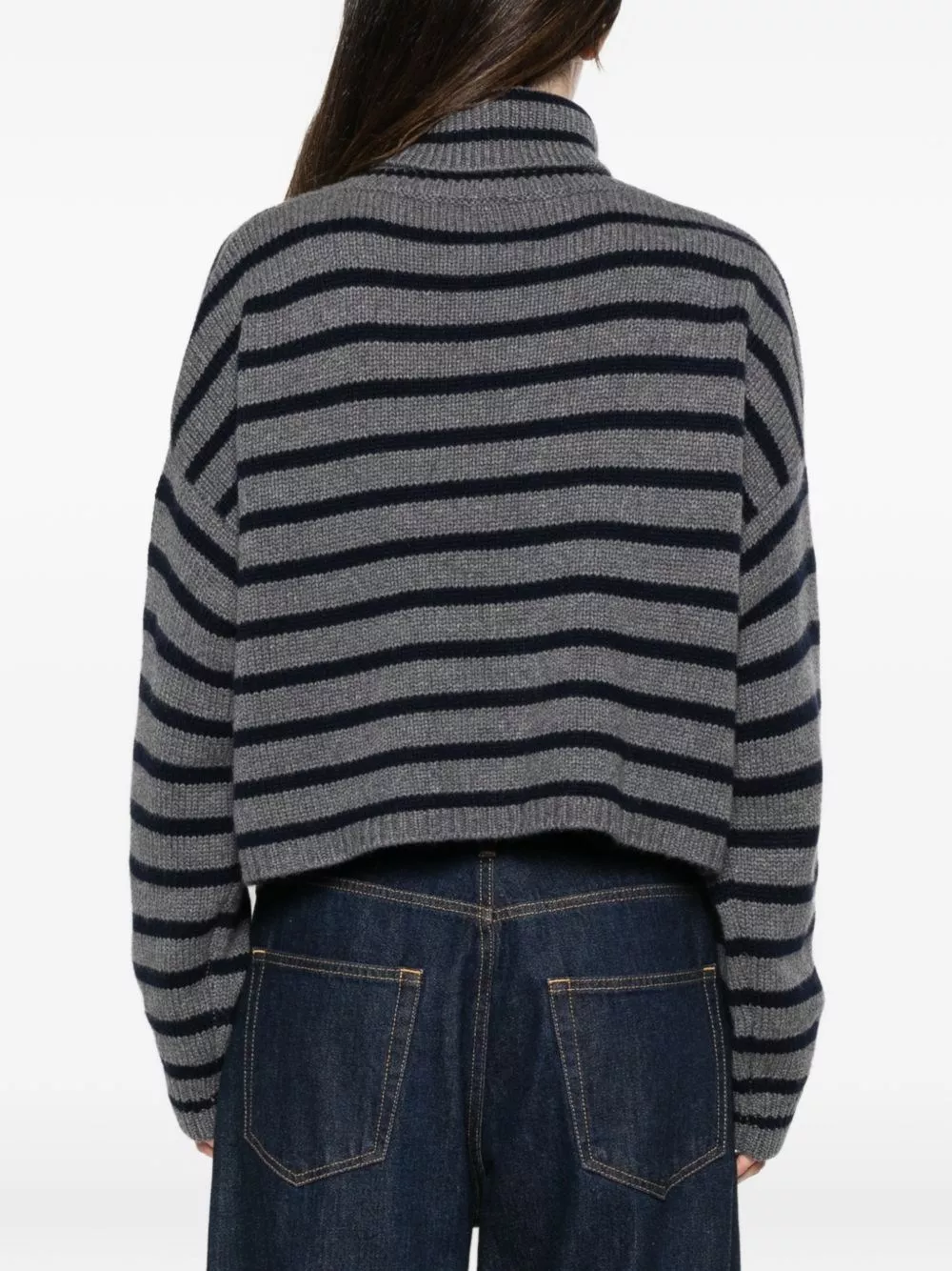 Lisa yang Maglione a collo alto in cashmere Zerlina, view 2