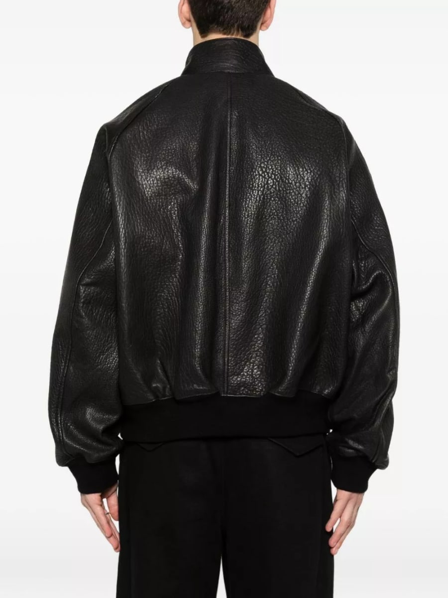 Studio nicholson Giacca bomber in pelle, view 3