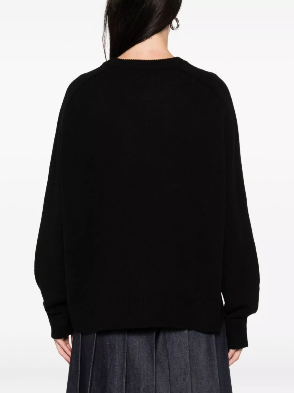 Soft goat Maglione in lana a girocollo, view 2