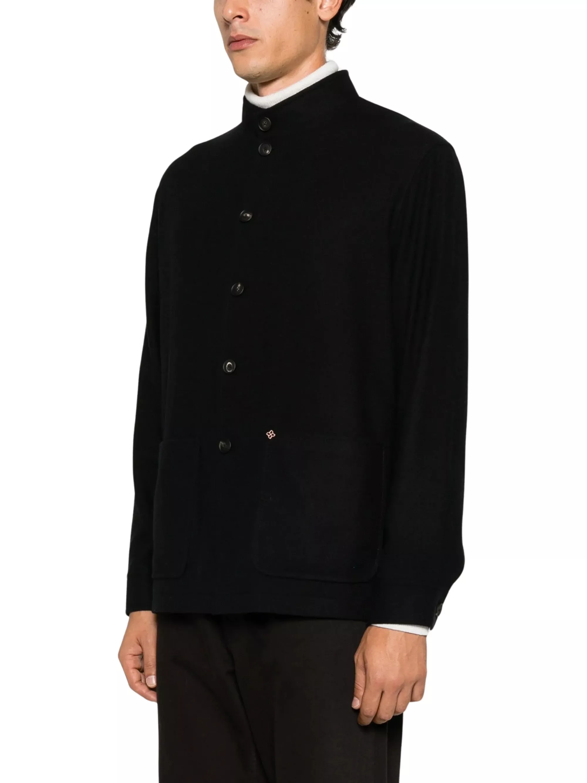 Tagliatore Blazer con colletto alla cinese e chiusura a bottoni, view 2