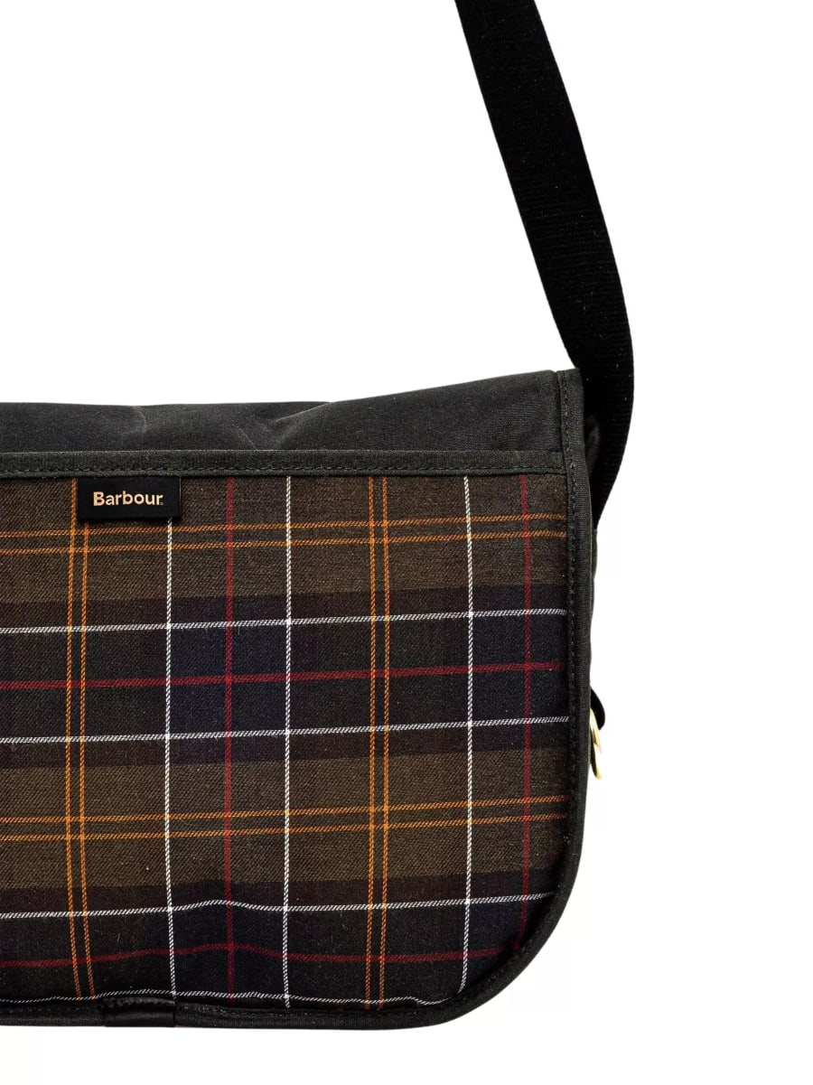 Barbour borsa a tracolla con logo, view 4