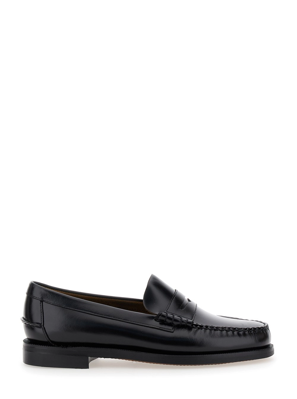 Sebago Mocassini 'Pull-On' in Pelle Nera Uomo