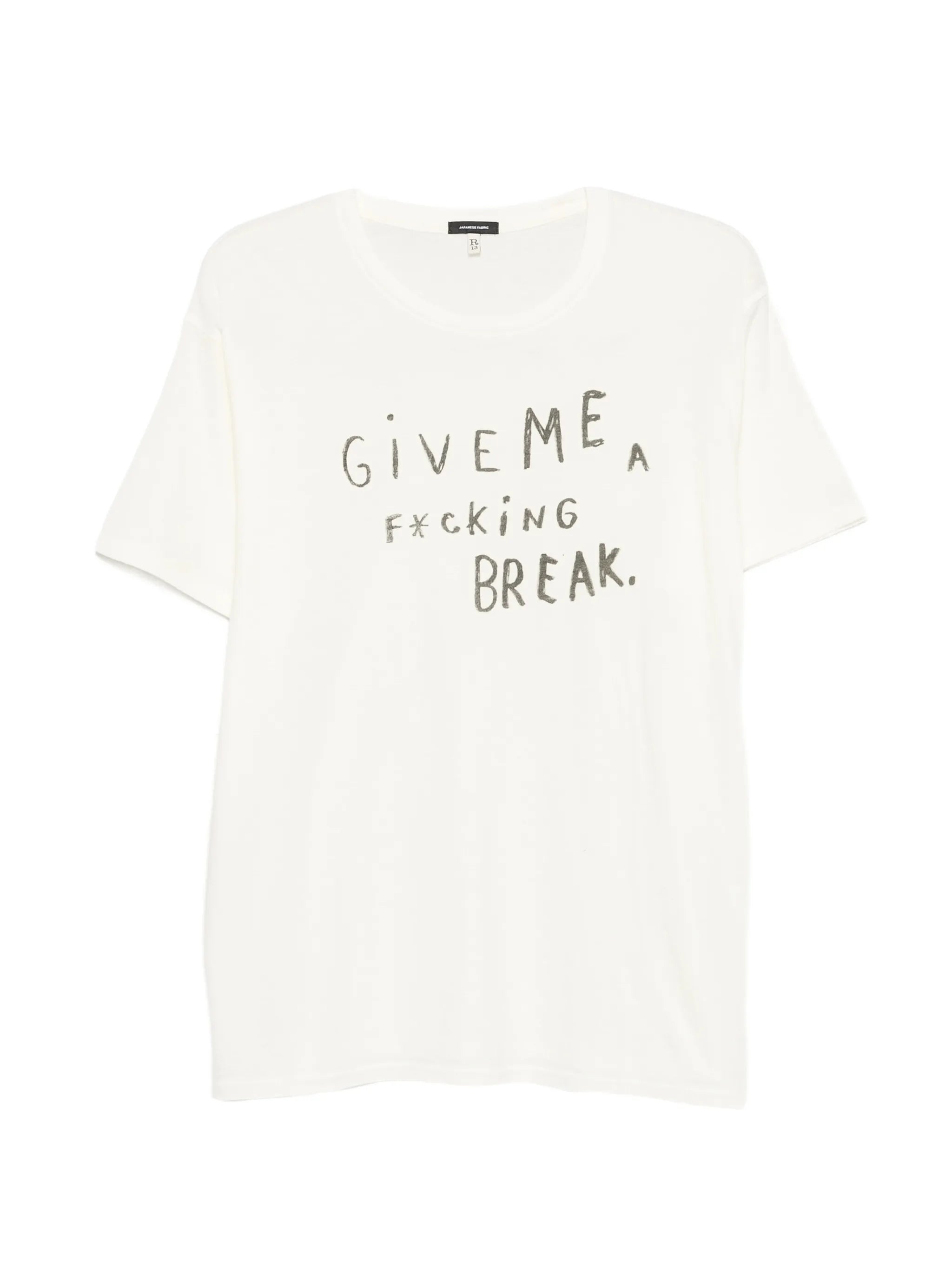 R13 R13 Lettering-print T-shirt